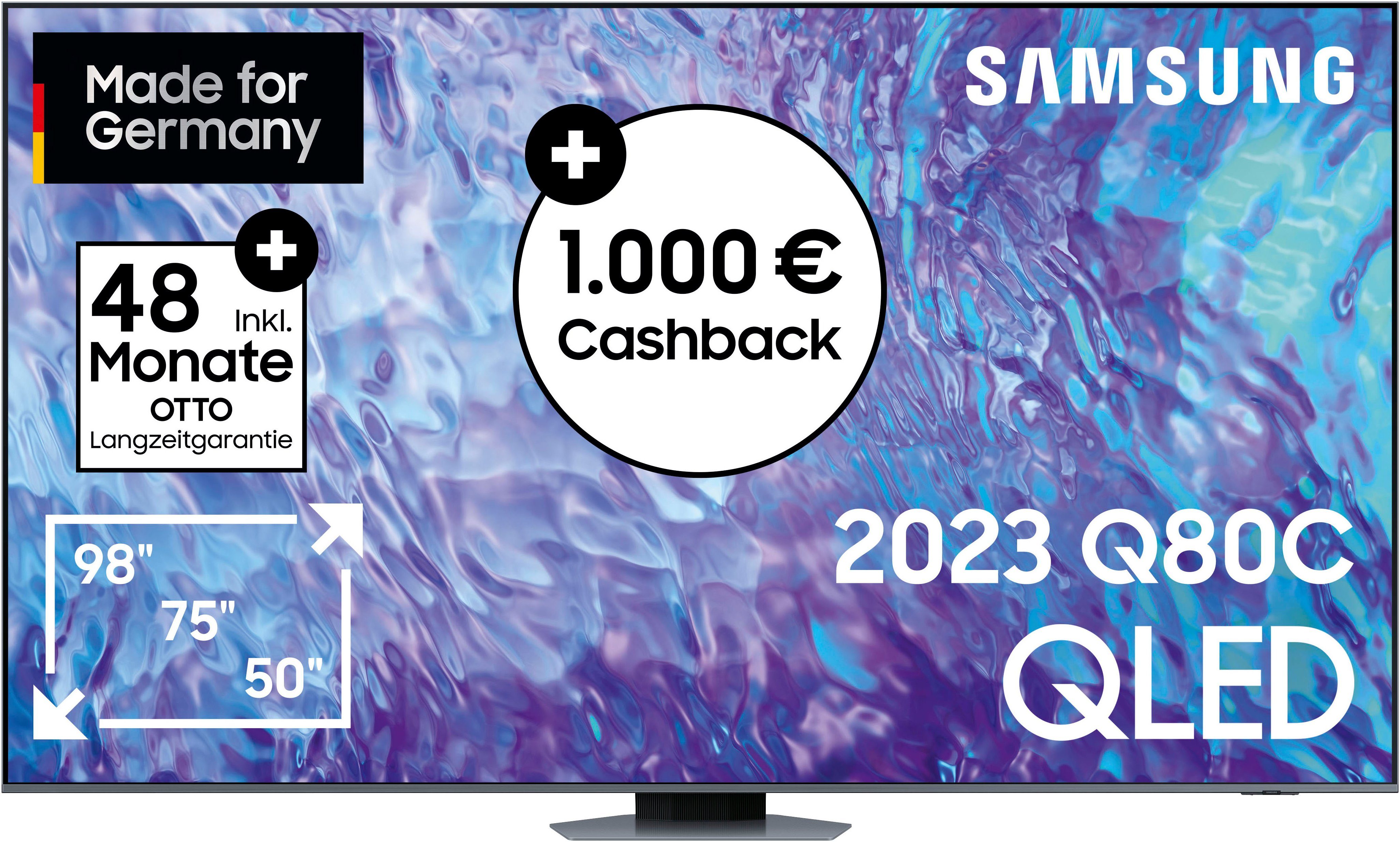 Zoll, (247 GQ98Q80CAT Smart-TV) cm/98 LED-Fernseher Samsung