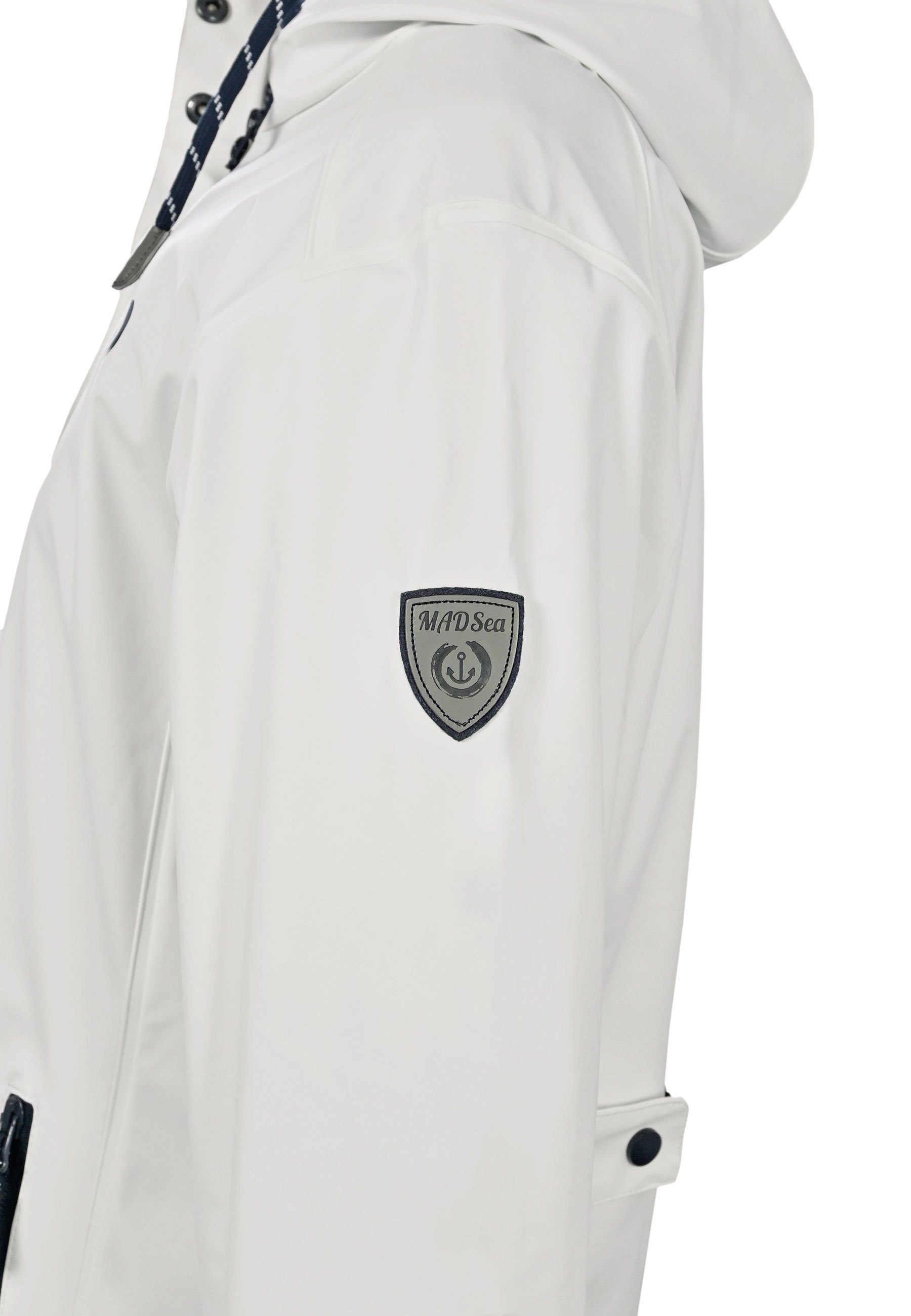 MADSea Regenjacke Friesennerz Weiß wasserdichter Regenmantel weiß maritim