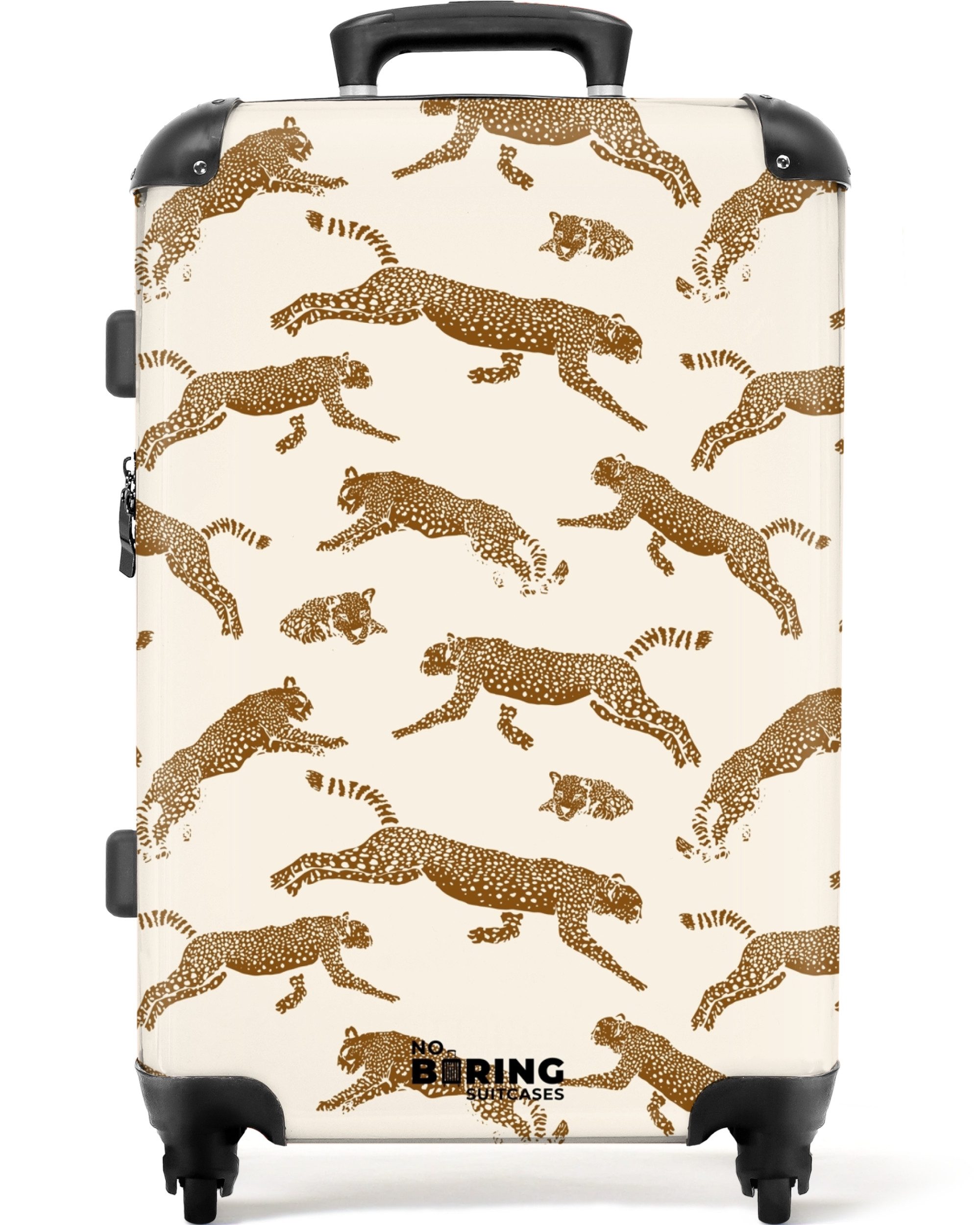 NoBoringSuitcases.com© Hartschalen-Trolley Beige mit Panther 67 günstig online kaufen