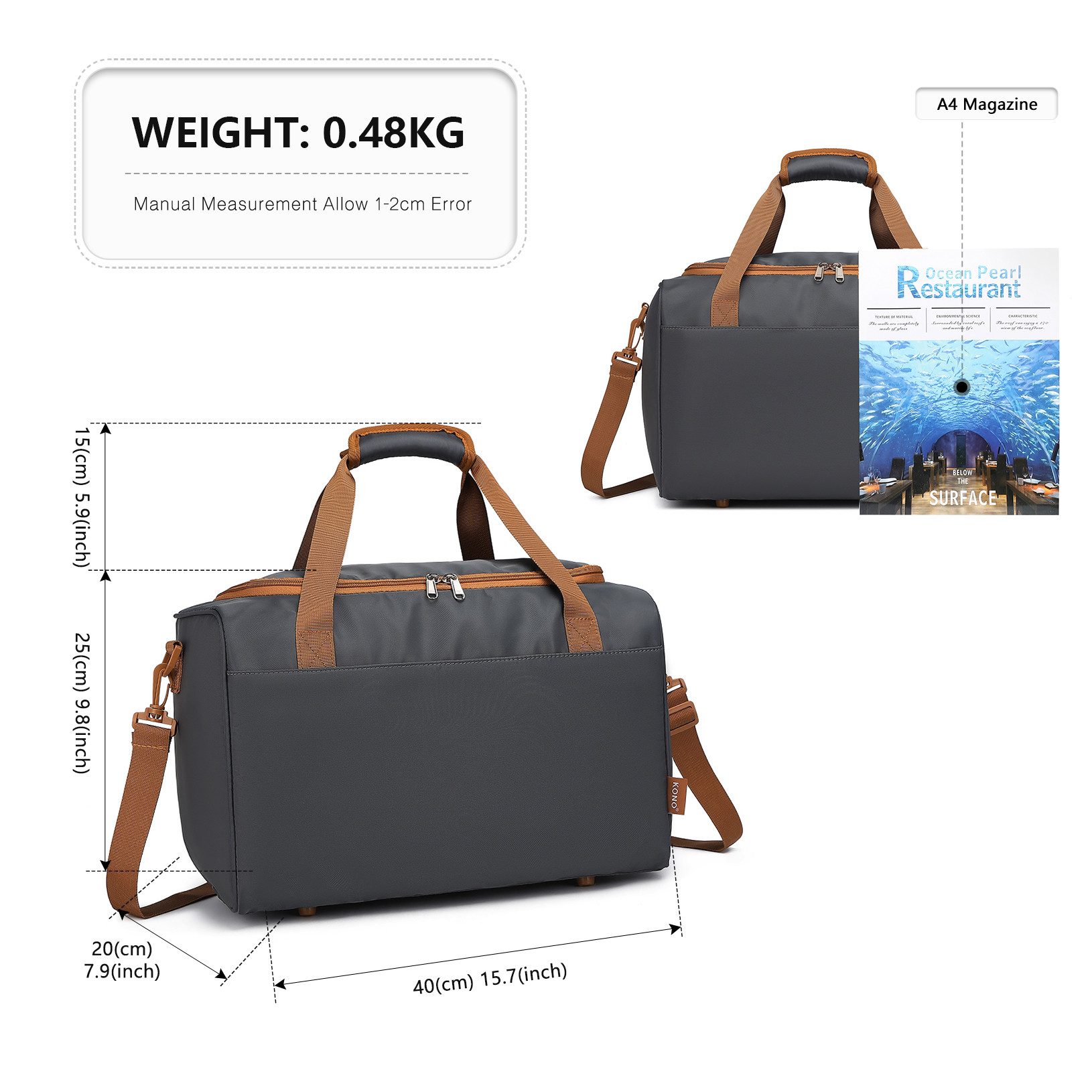 KONO Sporttasche Ryanair 40x20x25 Handgepäck Tasche günstig online kaufen