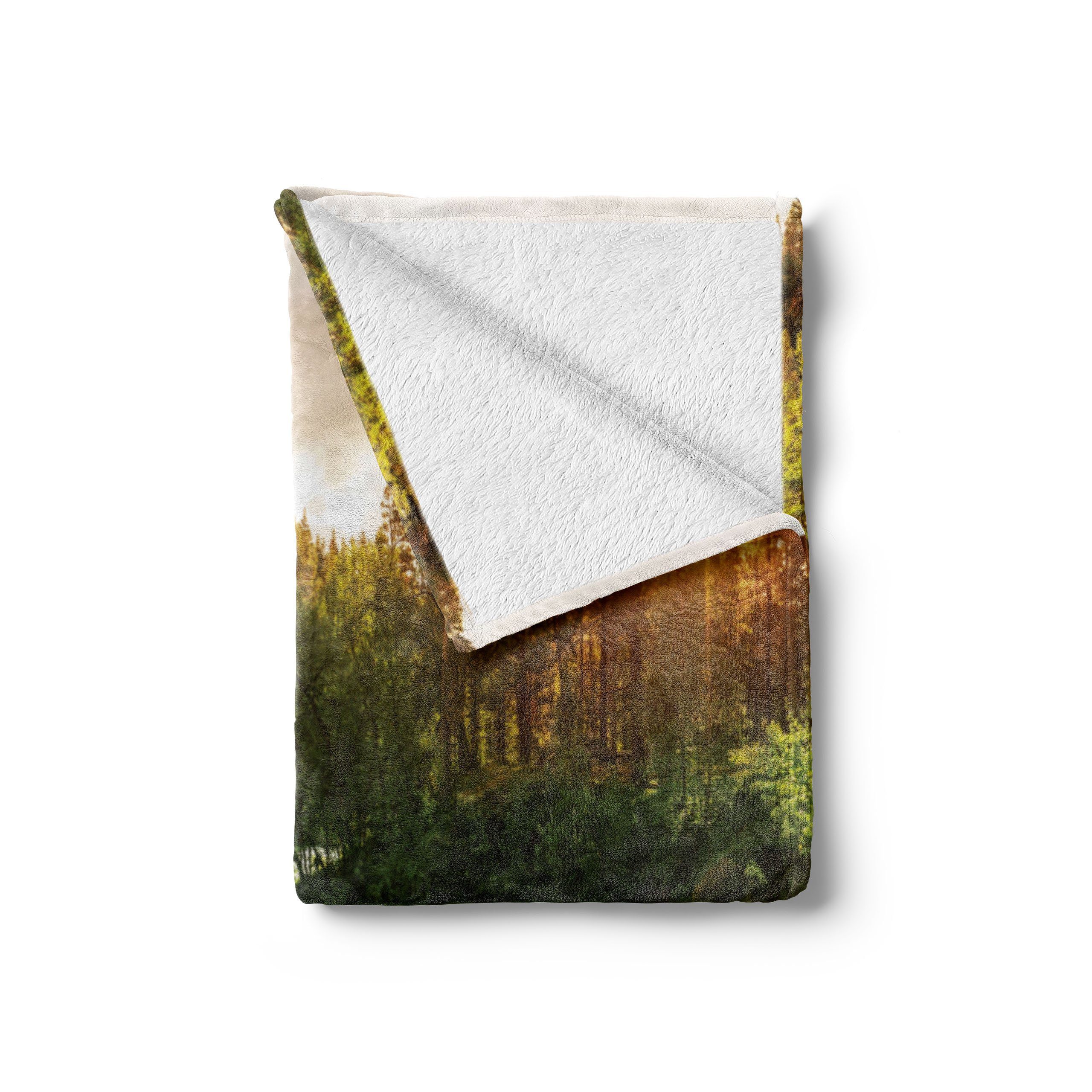 Wohndecke Gemütlicher Plüsch für den Fluss Pines Innen- Abakuhaus, Frühjahr Sonnenaufgang und Außenbereich