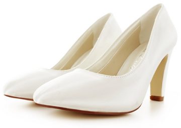 White Lady 885 ivory - einfärbbare Satin-Brautschuhe Pumps