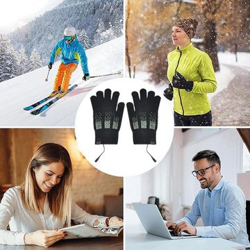 yozhiqu Skihandschuhe Handschuhe der einstellbaren Temperatur des Touchscreens Einstellbare Temperatur, leitfähiger Gewebe besteht aus Fingerspitzen
