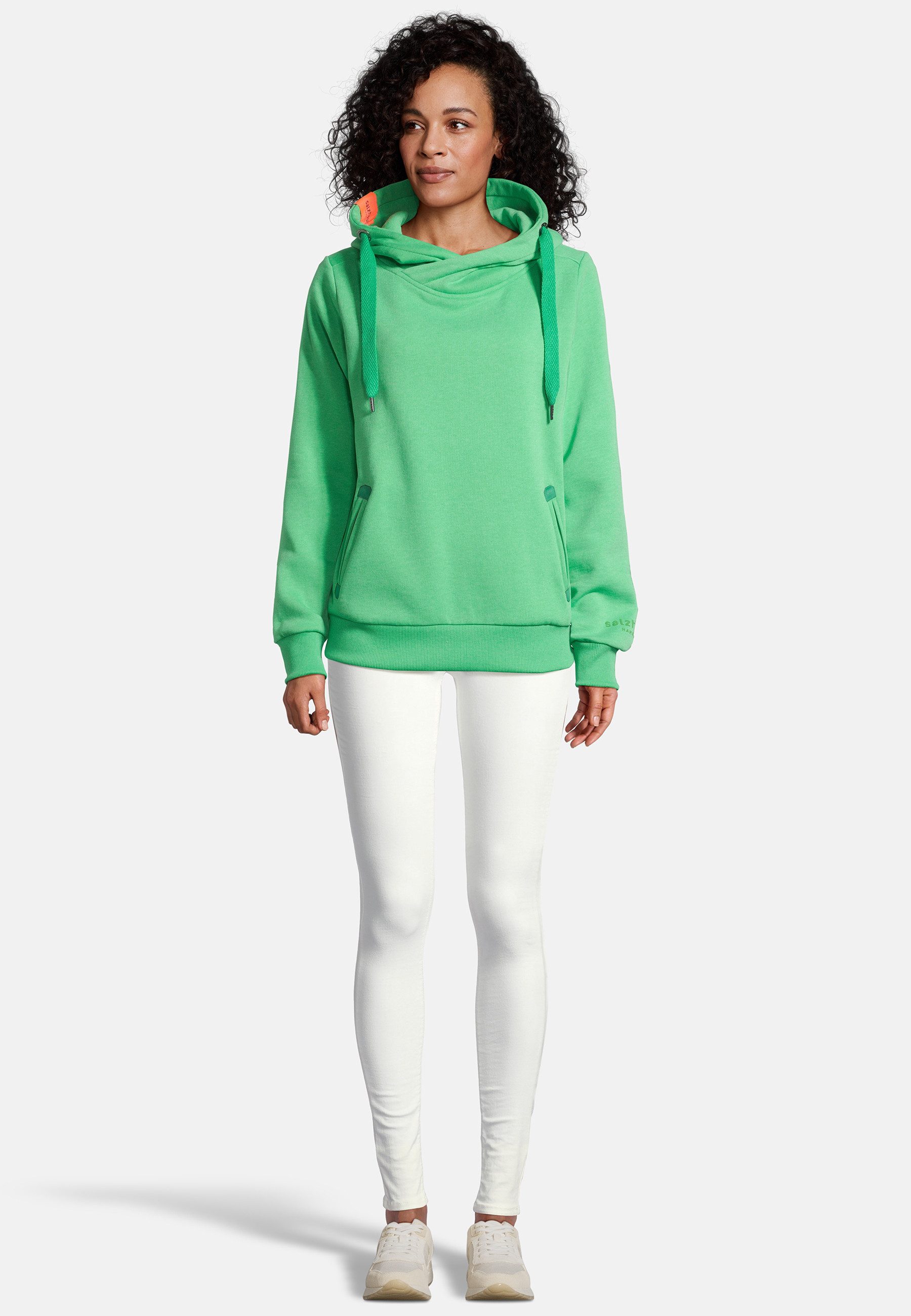 salzhaut Hoodie SÜNN Damen Tailliert salzhaut Kapuzenpullover – bequemer Fit und nordisch klares Design