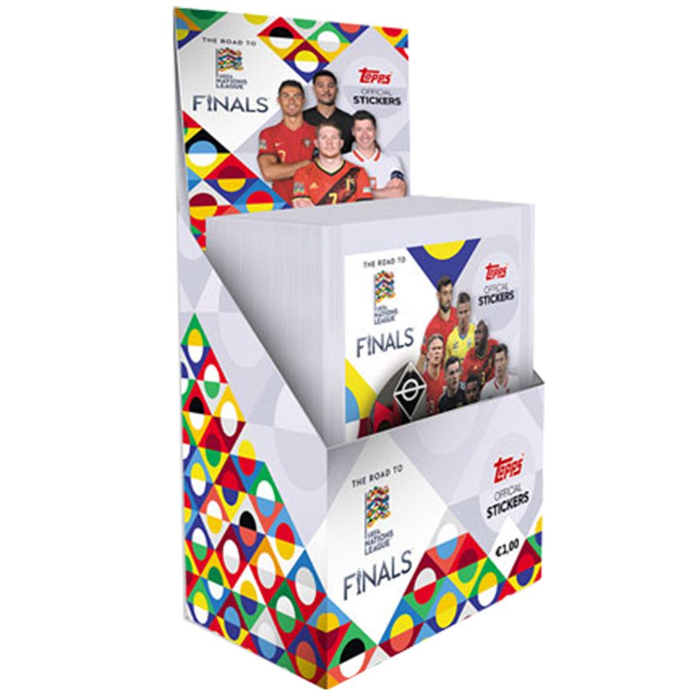 Topps Sammelkarte Topps Road to UEFA Nations League Sammelsticker 1 Display (50 Tüten)