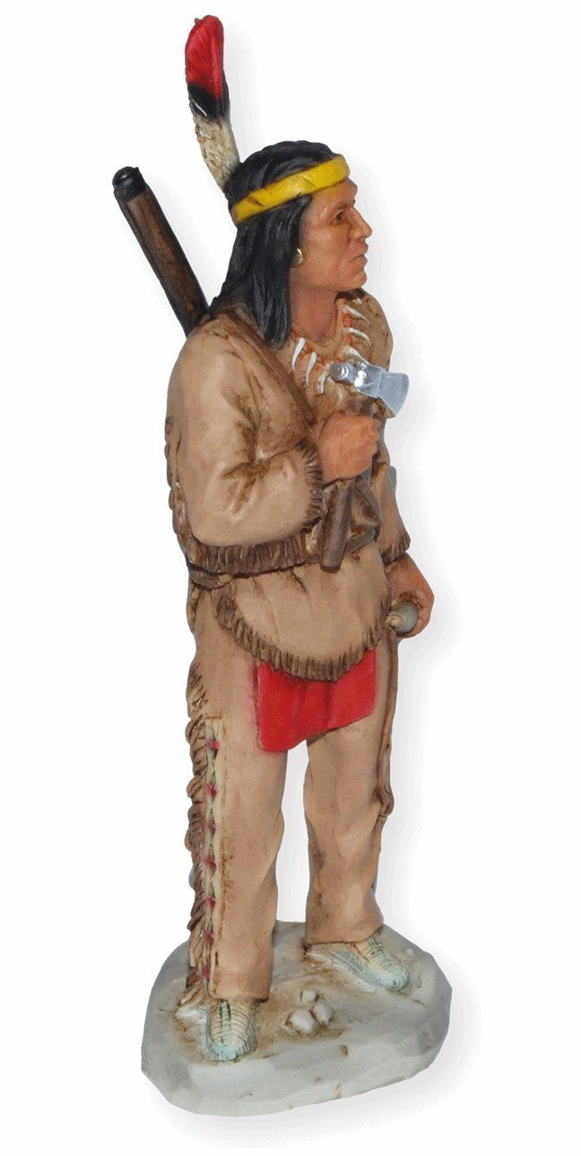 Häuptling H Dekofigur American Native Figur Castagna cm 18 Castagna Tecumseh Shawnee