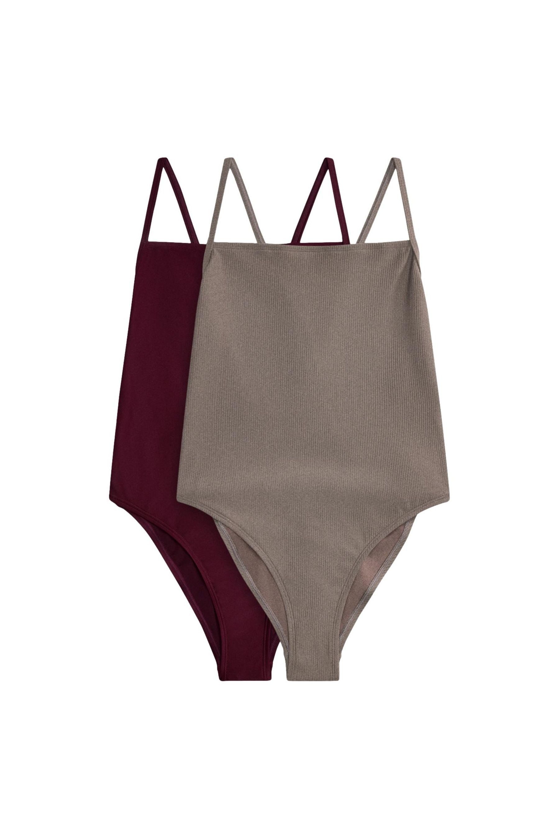 The Set Badeanzug The Set Badeanzug mit Karree-Ausschnitt, 2er-Pack (2-St)