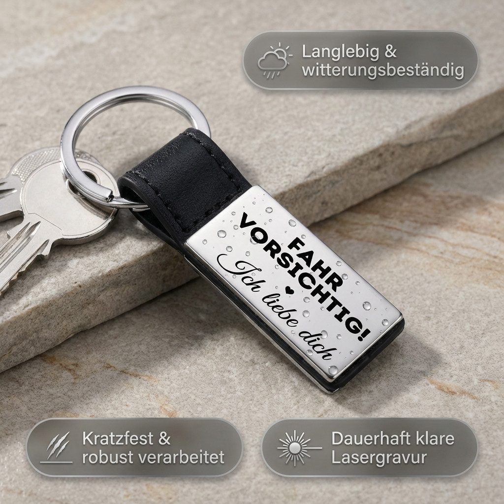 Geschenkehöhle Schlüsselanhänger PREMIUM Schlüsselanhänger mit edler Gravur günstig online kaufen