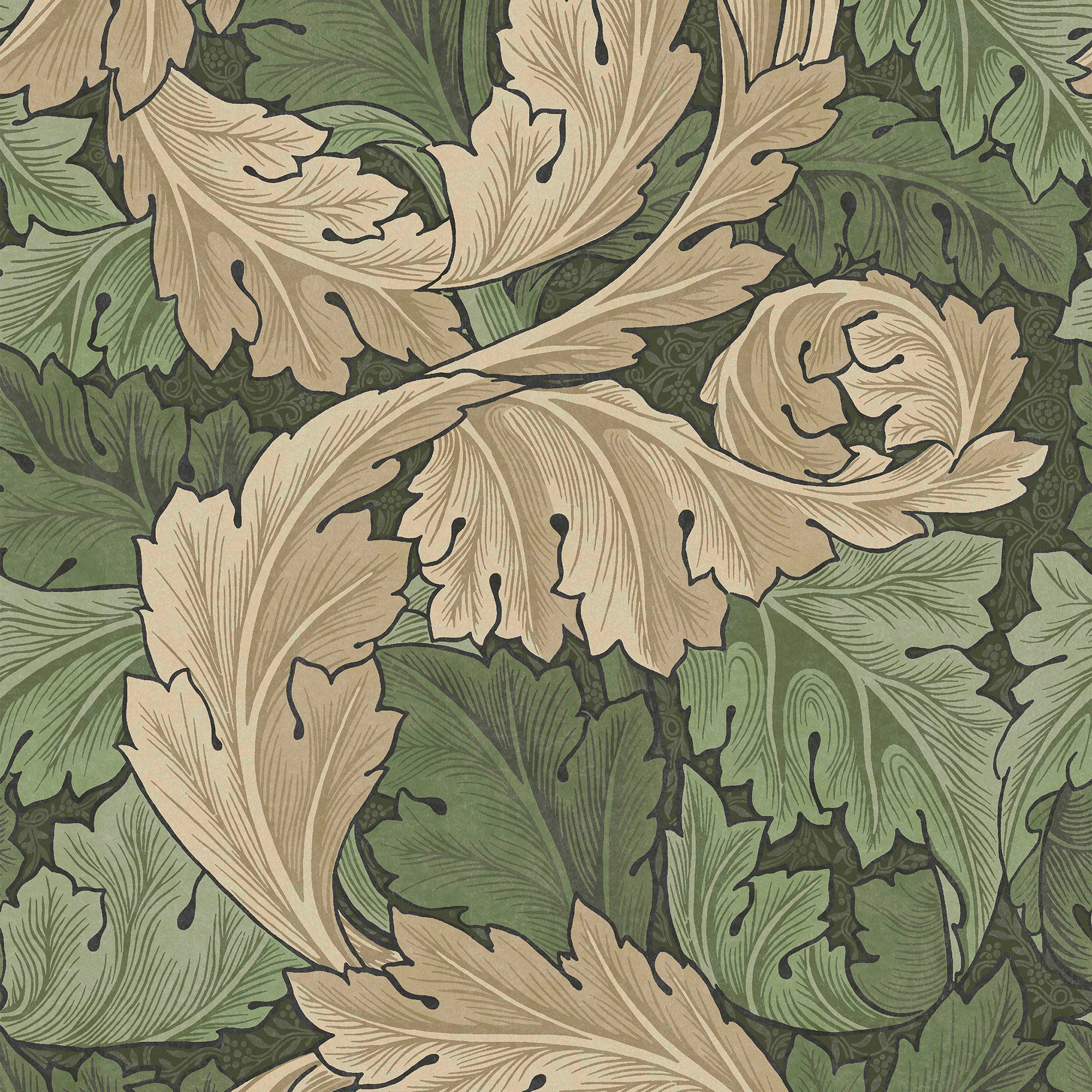 WILLIAM MORRIS AT HOME Vliestapete Acanthus, texturiert, Retro, (1 St), Design Tapeten