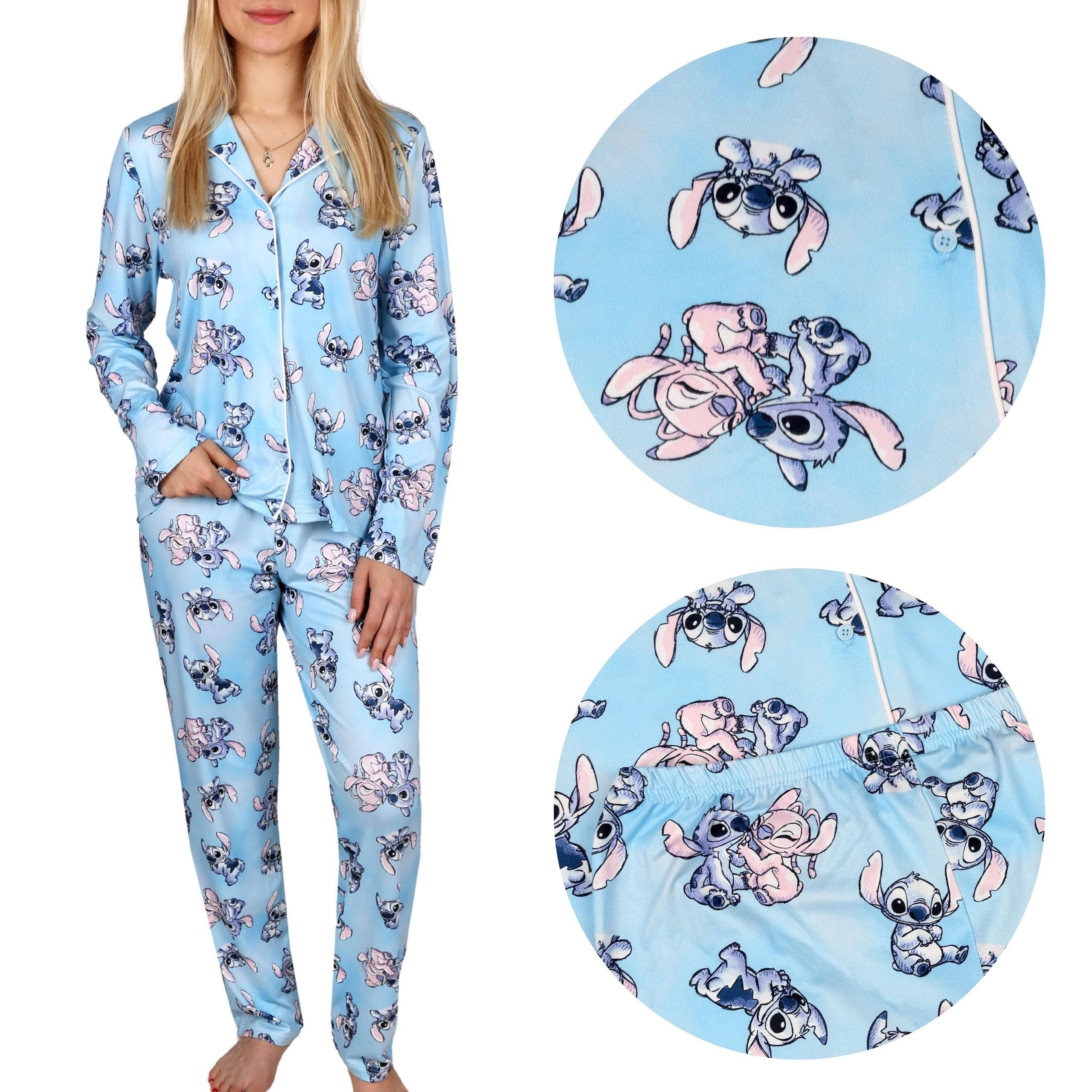 Schlafanzug Disney Lilo und Stitch Kinder-Schlafanzug, langarm, 11-12 Jahre