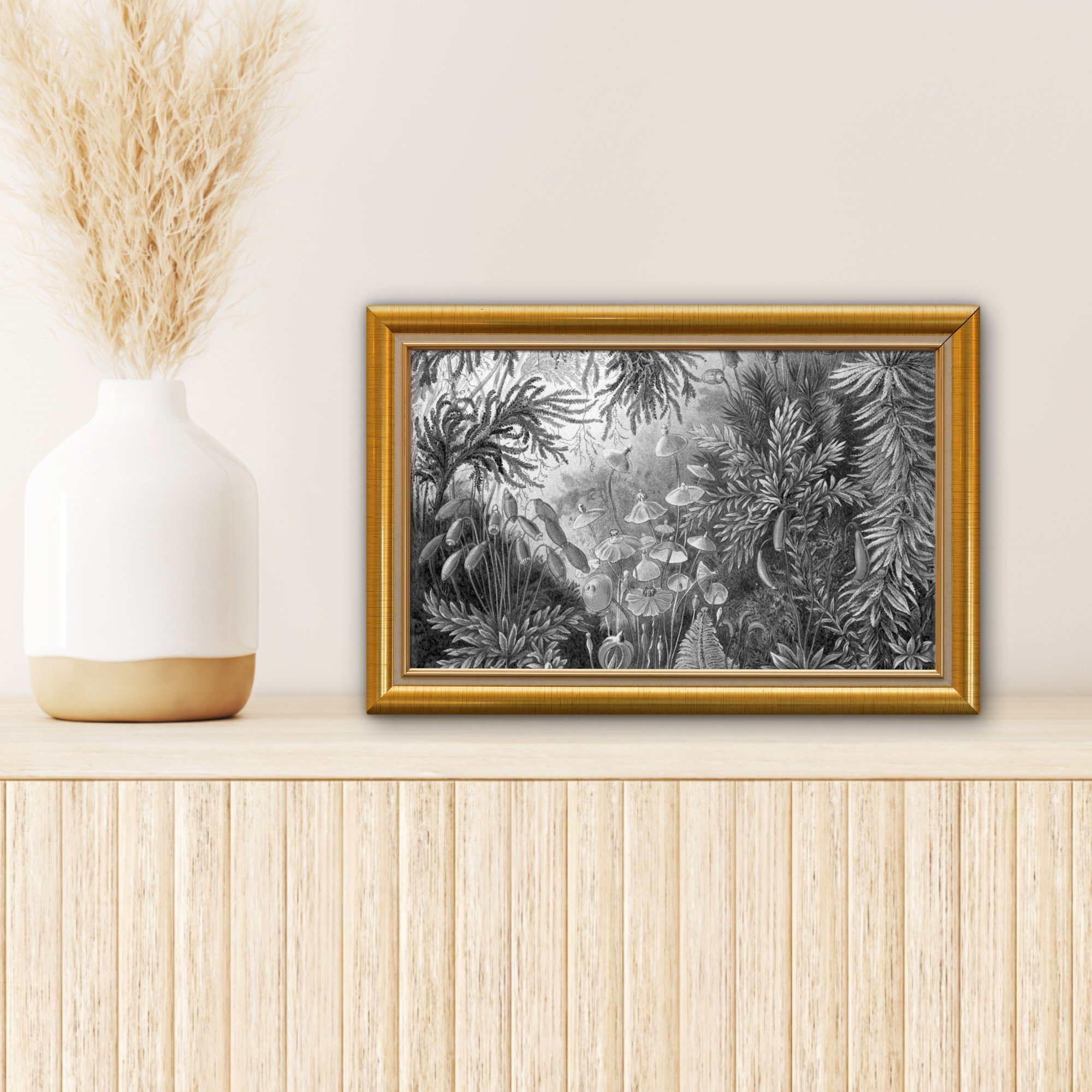 Leinwandbilder, 30x20 Rahmen (1 Alte cm St), Gold, OneMillionCanvasses® - Aufhängefertig, Meister Kunstwerke Wanddeko, Wandbild - Leinwandbild -
