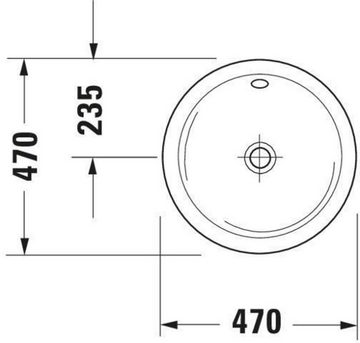 Duravit Einbauwaschbecken Duravit Einbauwaschtisch ARCHITEC m ÜL o