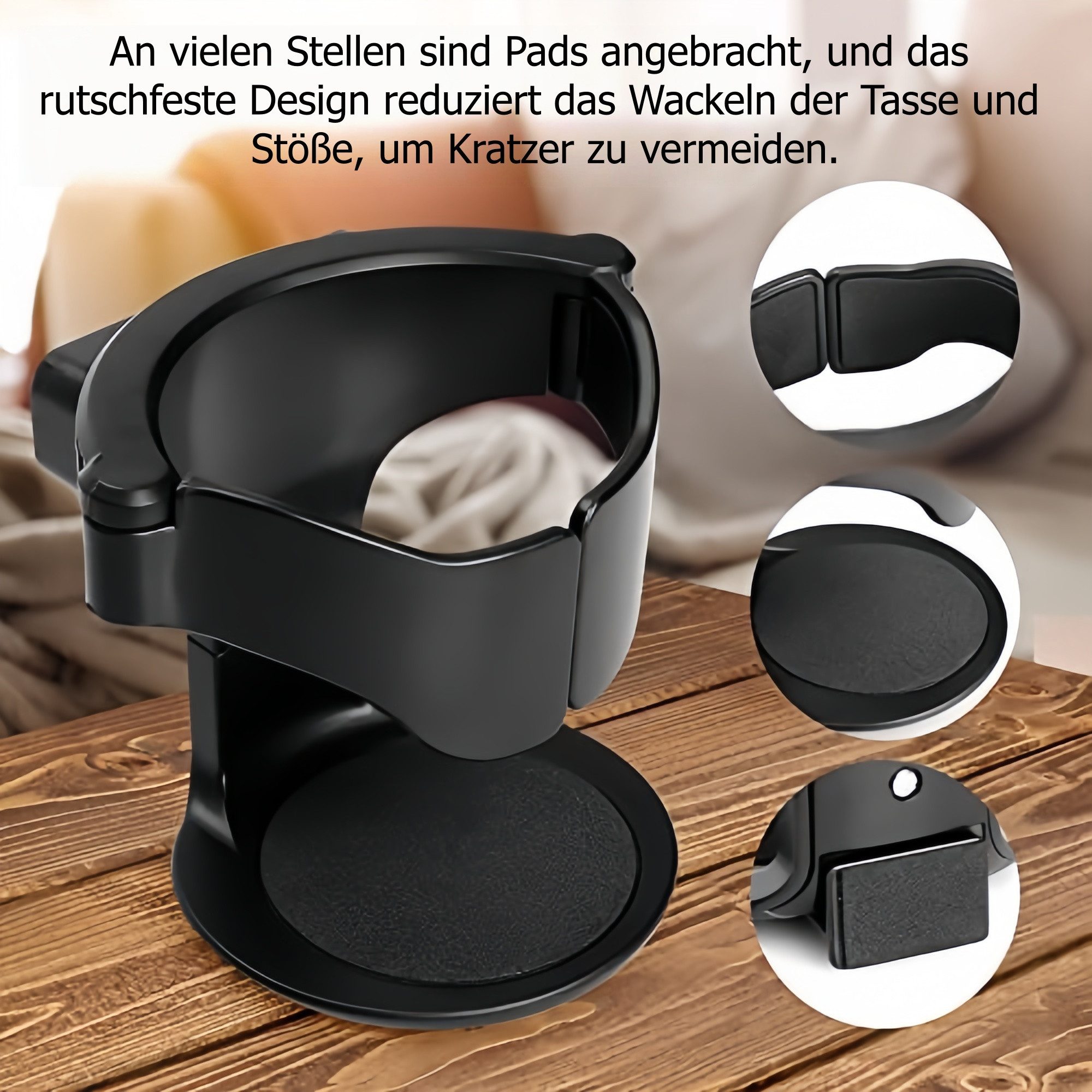 FOUORTUNATE-BEE Halterung Auto Getränkehalter 2er Set – Verstellbarer Becherhalter für Lüftung, (Universeller Auto-Becherhalter für Dosen, Flaschen & Kaffeebech – Bild 3 von 5