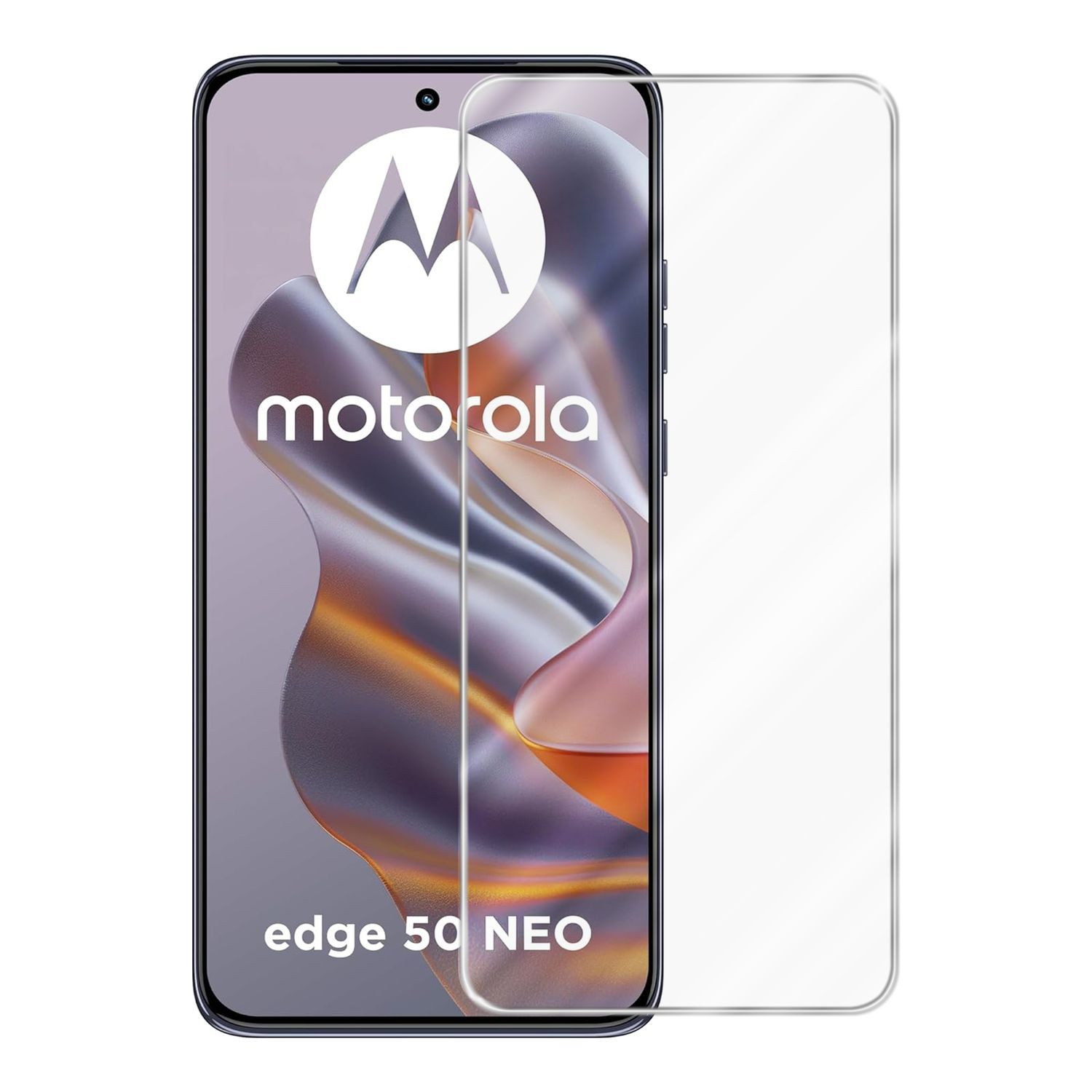 Cadorabo Schutzfolie für Motorola Moto Edge 50 Neo Schutzfolie, (1-St), Schutzfolie Panzer Folie Displayschutz Schutzglas HD Tempered Glas