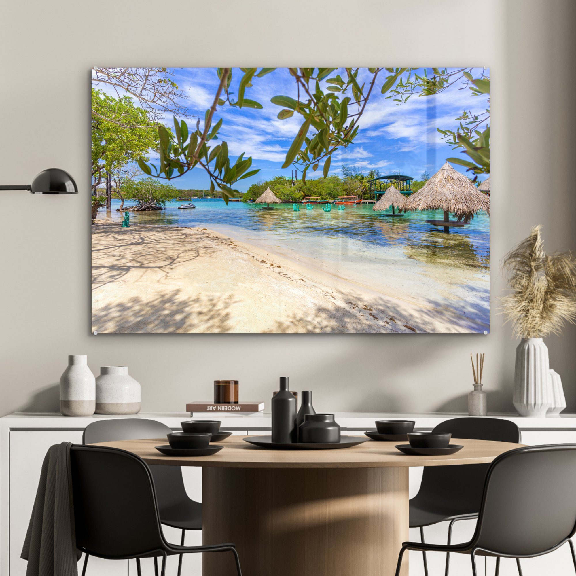 Schlafzimmer Strand der St), Bay MuchoWow Acrylglasbilder & Acrylglasbild Islands, Wohnzimmer (1
