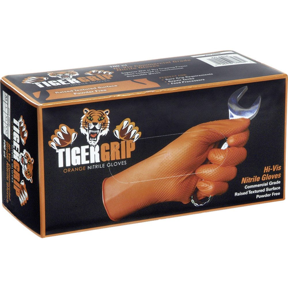 Einweghandschuhe Kunzer TIGER GRIP XXL 90 St. Nitril Einweghandschuh Größe (Handschuhe