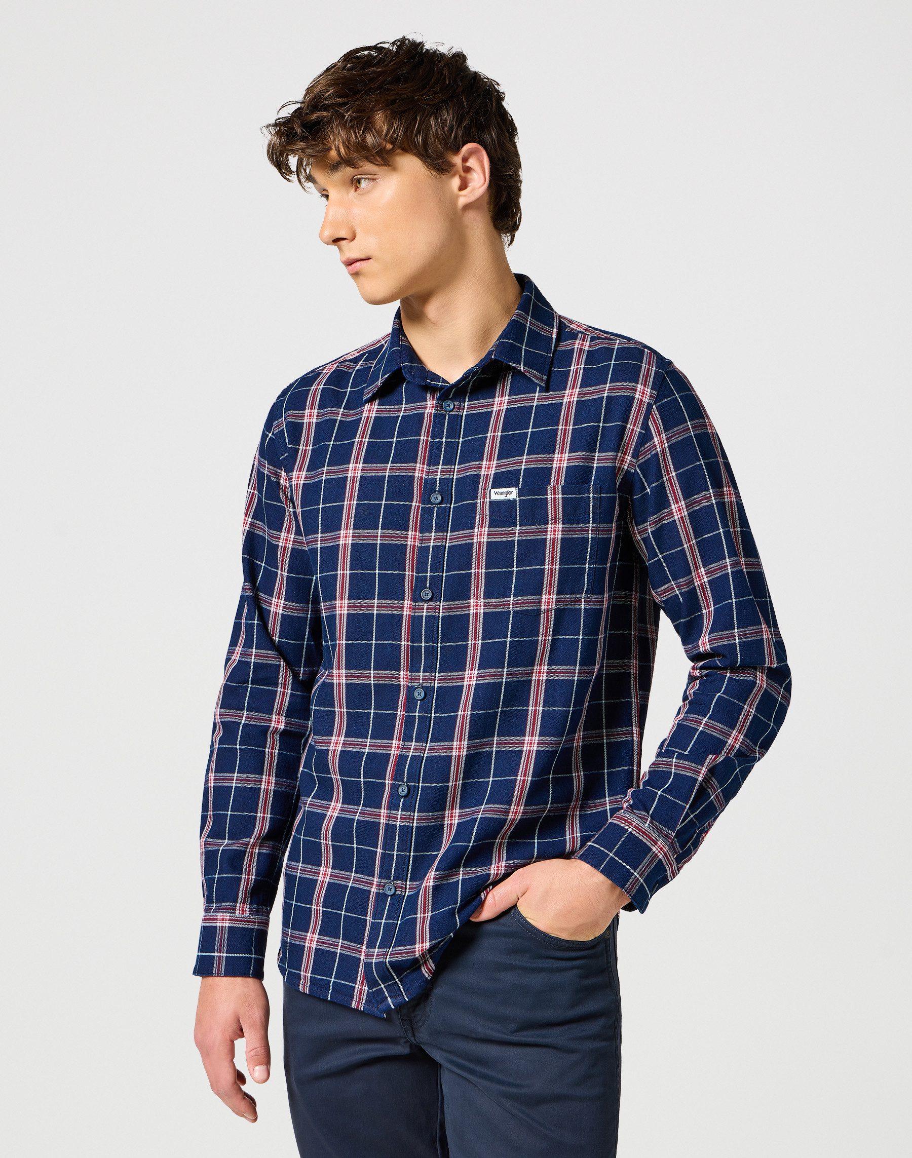 Wrangler Langarmhemd 1 PKT SHIRT mit günstig online kaufen
