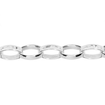 OSTSEE-SCHMUCK Silberkette - Erbs oval 2,5 mm - Silber 925/000 -, (1-tlg)