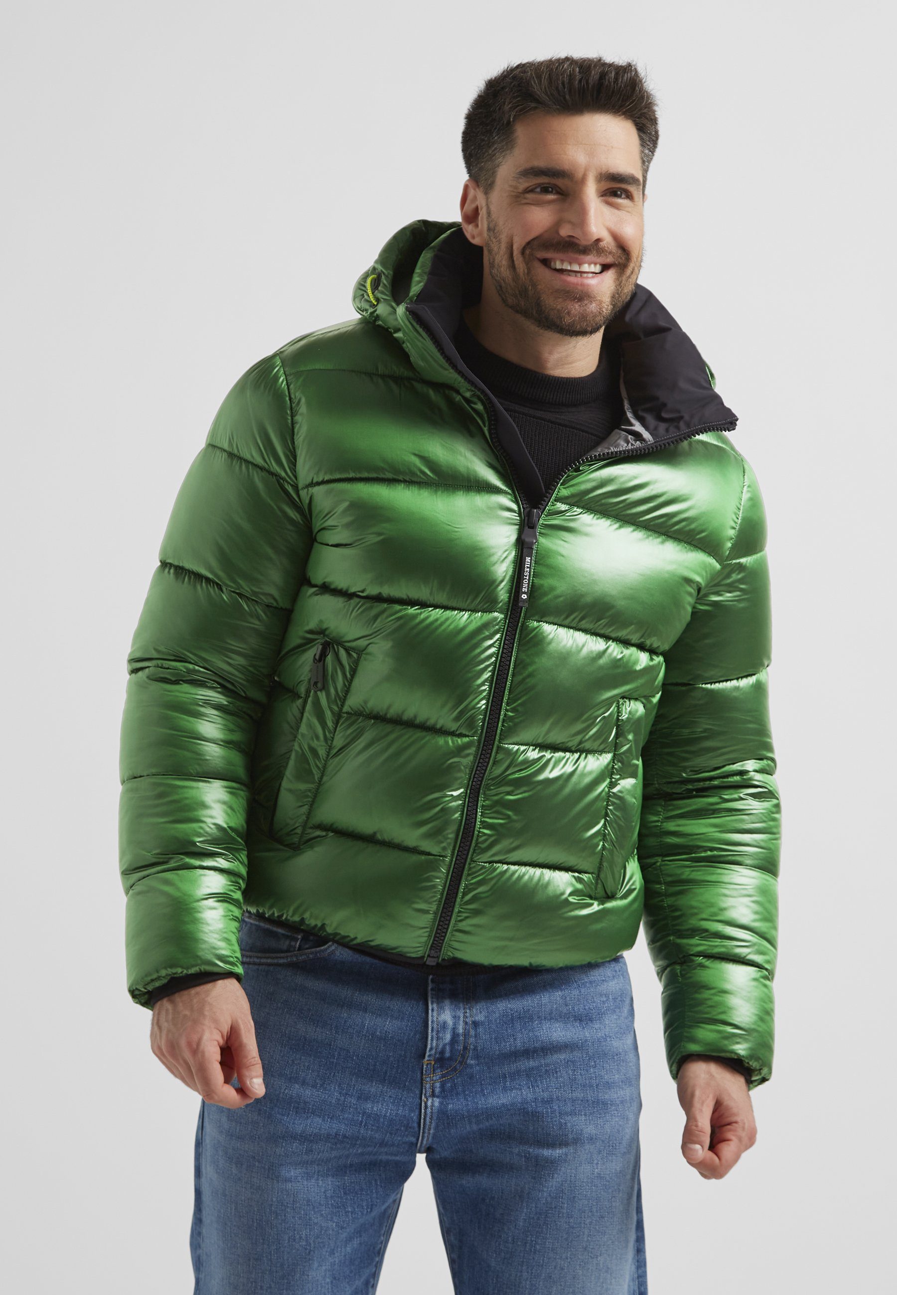 Milestone Steppjacke MSKendo Herren Übergangsjacke Jacke gesteppt normale Passform