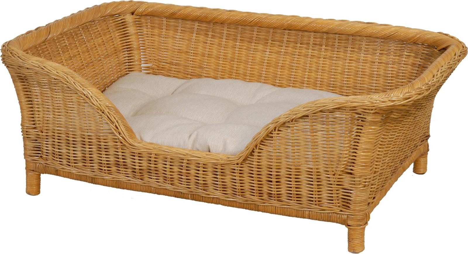 Krines Home Hundekorb Großer Rattan Hundekorb günstig online kaufen