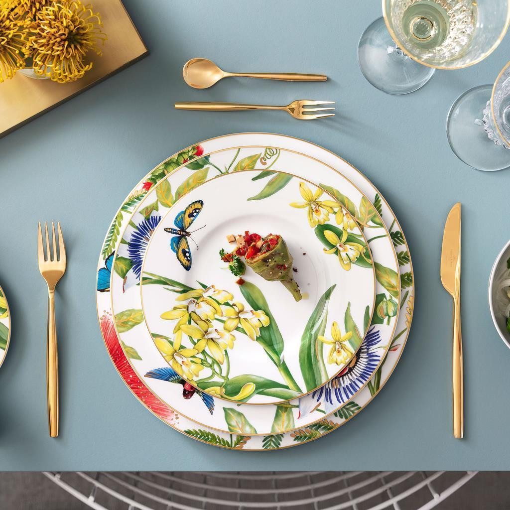 Villeroy & Boch Tafelservice Amazonia Tafelservice 18er Set (18-tlg), 6 Personen, Porzellan