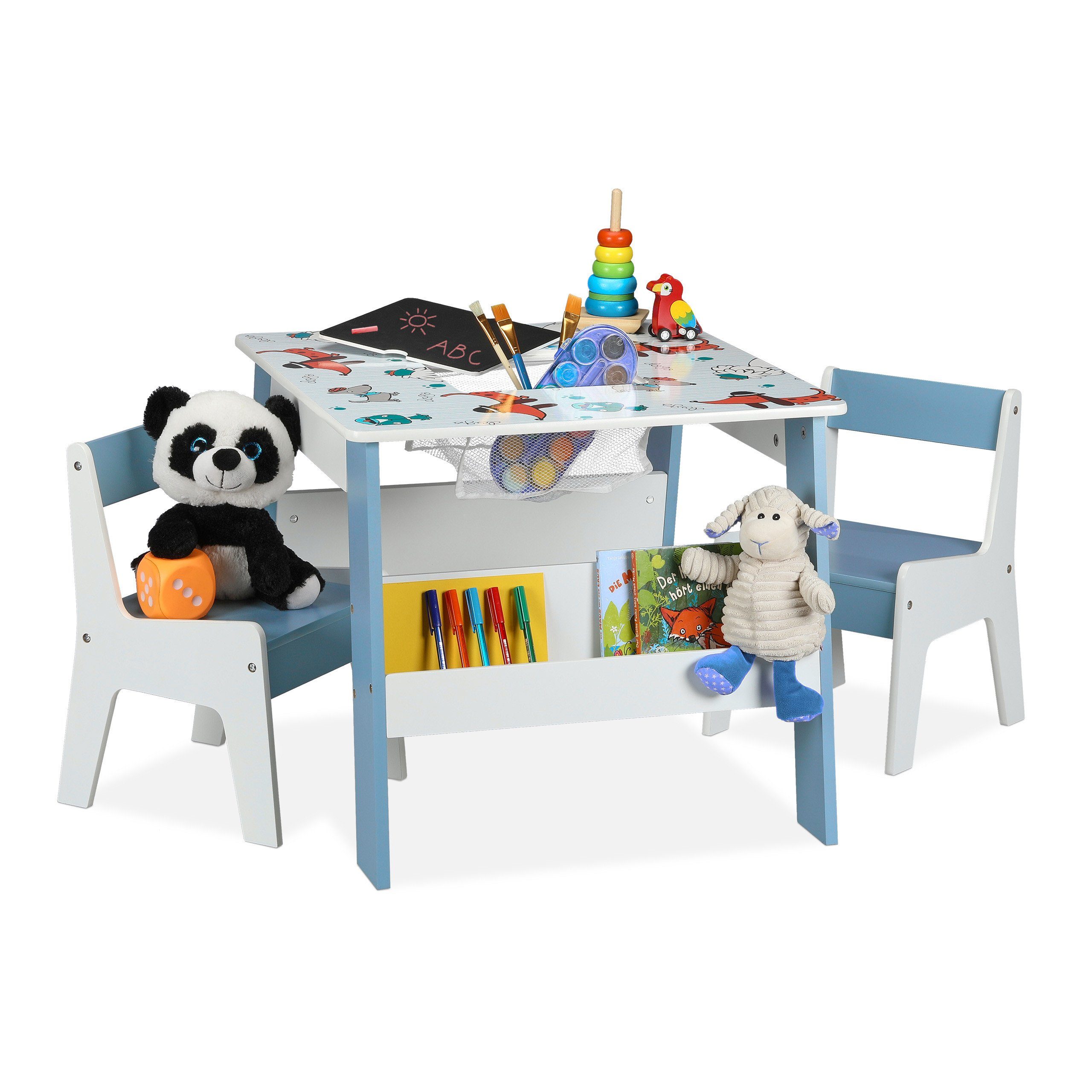 relaxdays Kindersitzgruppe mit 2 Стулья