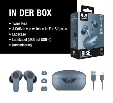 Fresh 'n Rebel kabellose mit Geräuschunterdrückung, Ambient Modus In-Ear-Kopfhörer (Intuitive Steuerung und kristallklare Anrufe für ein perfektes Hörerlebnis, Multipoint-Bluetooth In-Ear-Sensorikspritzwassergeschützt 30hSpielzeit)