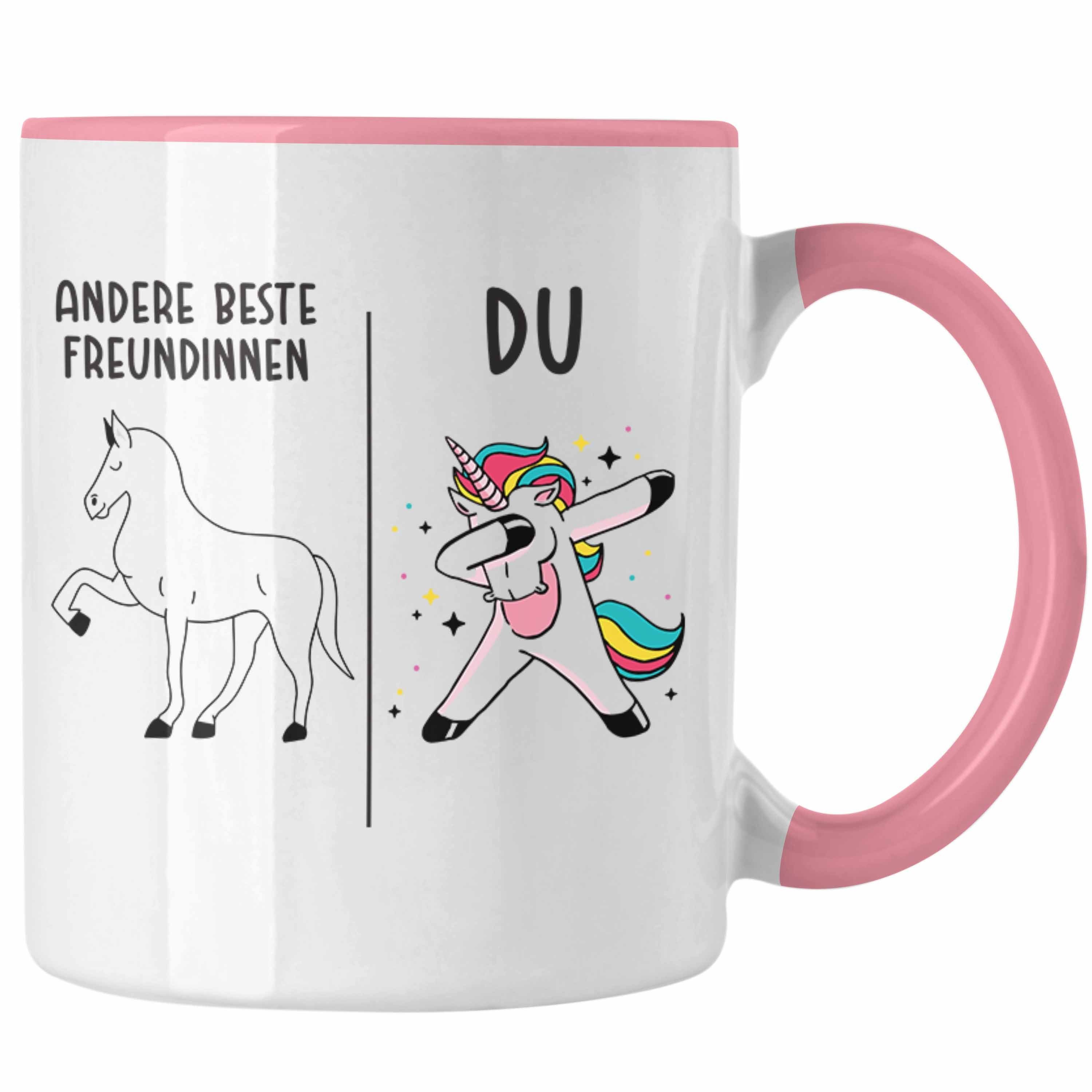 Trendation Tasse Trendation - Beste Freundin Tasse Mädchen Geschenke Geburtstag Tassen mit Sprüchen Rosa