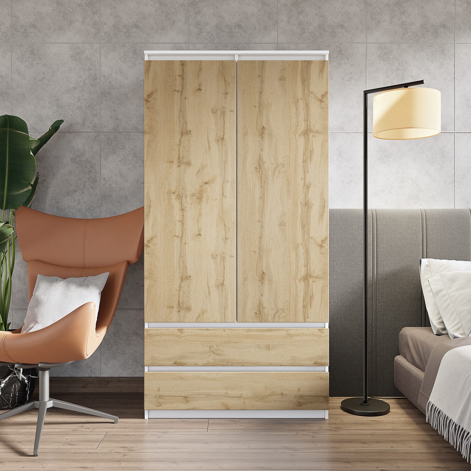 Furnica Kleiderschrank Garderobenschrank, 2 Türen und günstig online kaufen