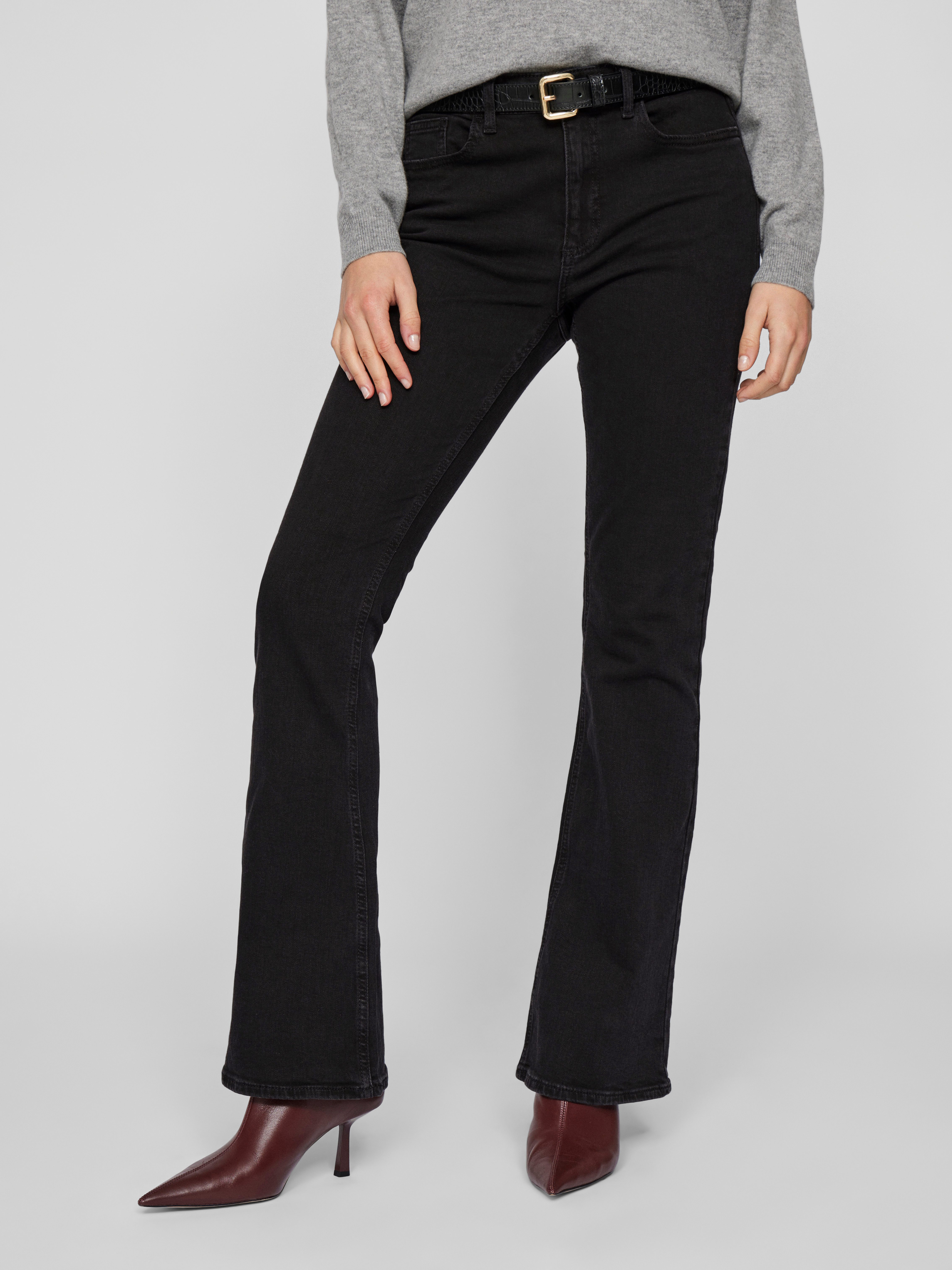 Vila Bootcut-Jeans VIBETTY RW FLARED JEANS BLK OSC221-NOOS günstig online kaufen