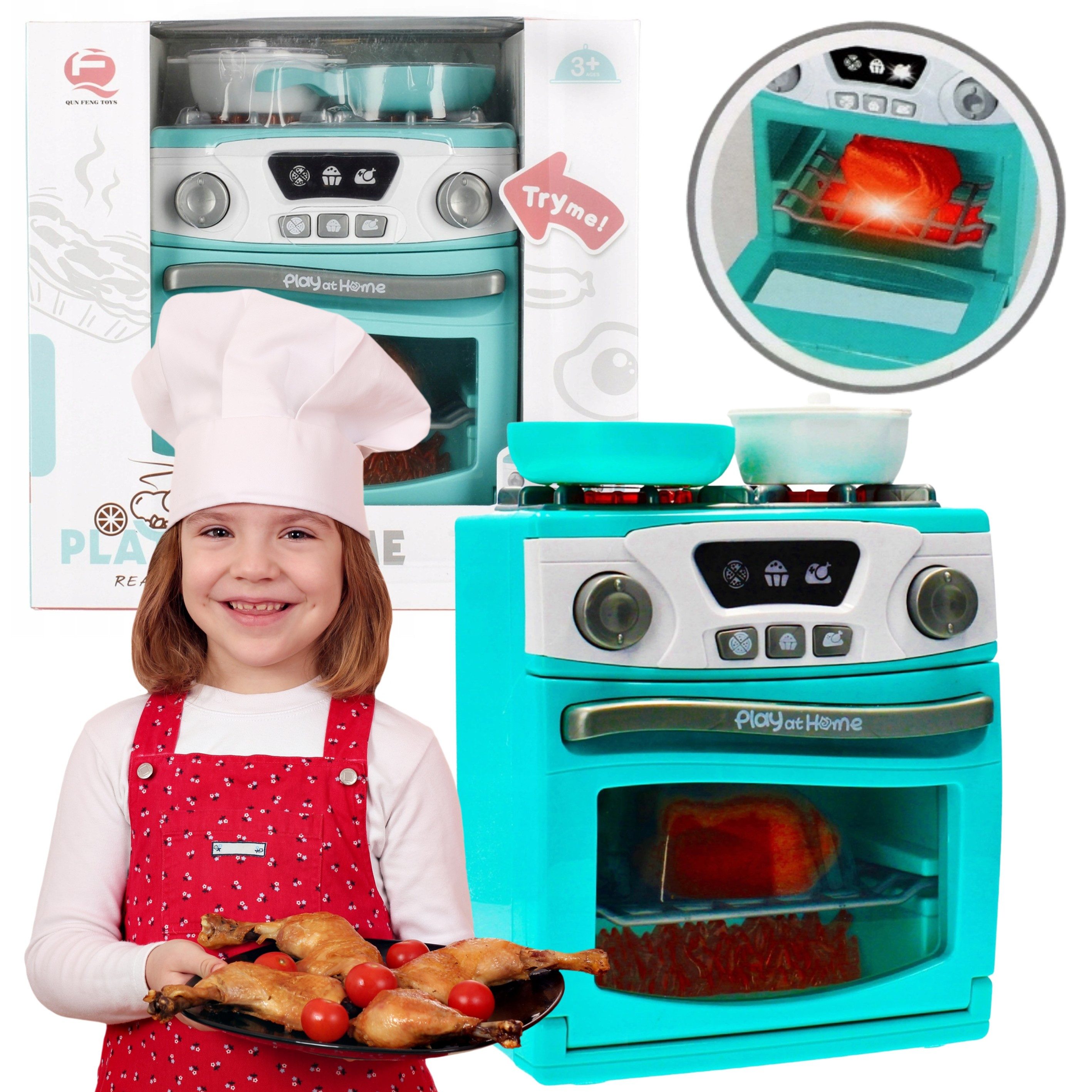 Sarcia.eu Spielküche Kinder-Backofen mit Zubehör, Licht & Sound, Spielküche günstig online kaufen