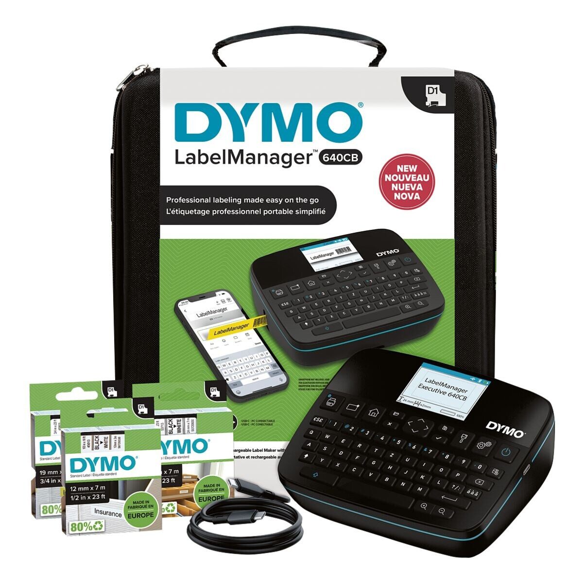 DYMO Beschriftungsgerät Executive 640CB Kofferset