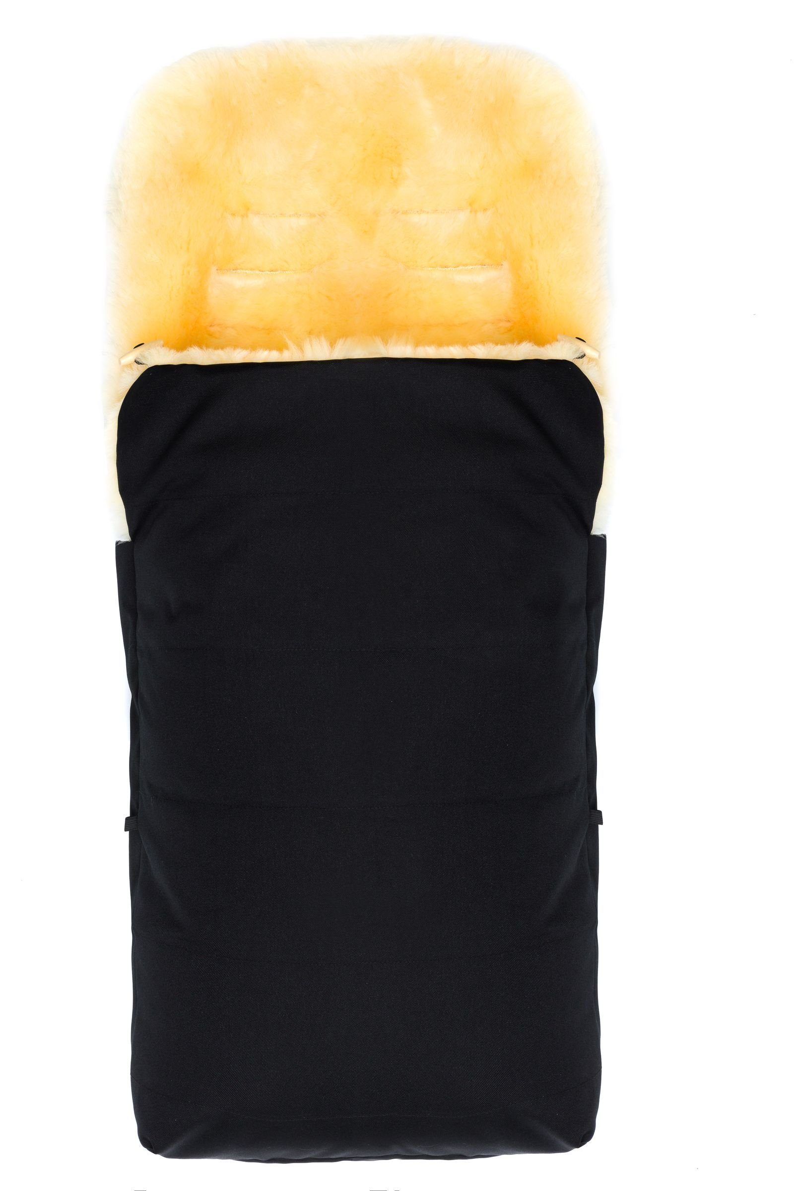 Fillikid Fußsack Fillikid Winterfußsack Bernina Lammfell Exclusiv, warmer Winterfußsack mit echtem Merino-Lammfell wasserabweisend und windabweisend für Babys im Alter von 0 bis 24 Monaten Oberteil abnehmbar