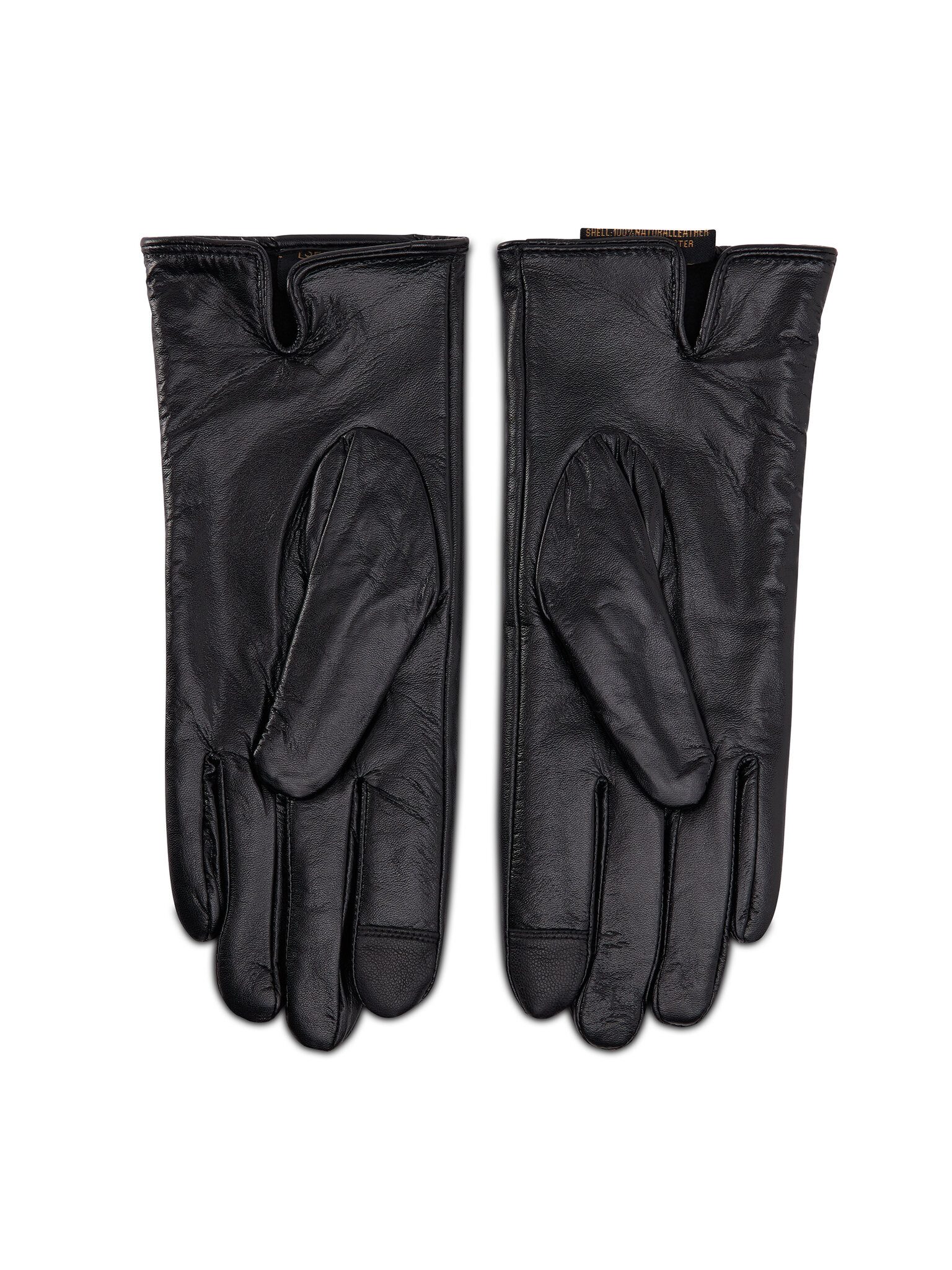 Semiline Lederhandschuhe Damenhandschuhe P8205-0 Schwarz günstig online kaufen