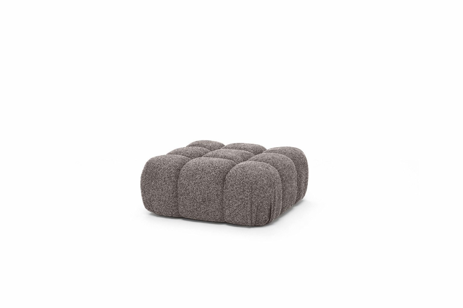 Kaiser Möbel Hocker Modularer für das Wohnzimmer, Bouclé-Stoff Abriamo, Selia (Hocker), Teil der Selia Modul-Kollektion,Weiche,Vielseitig kombinierbar