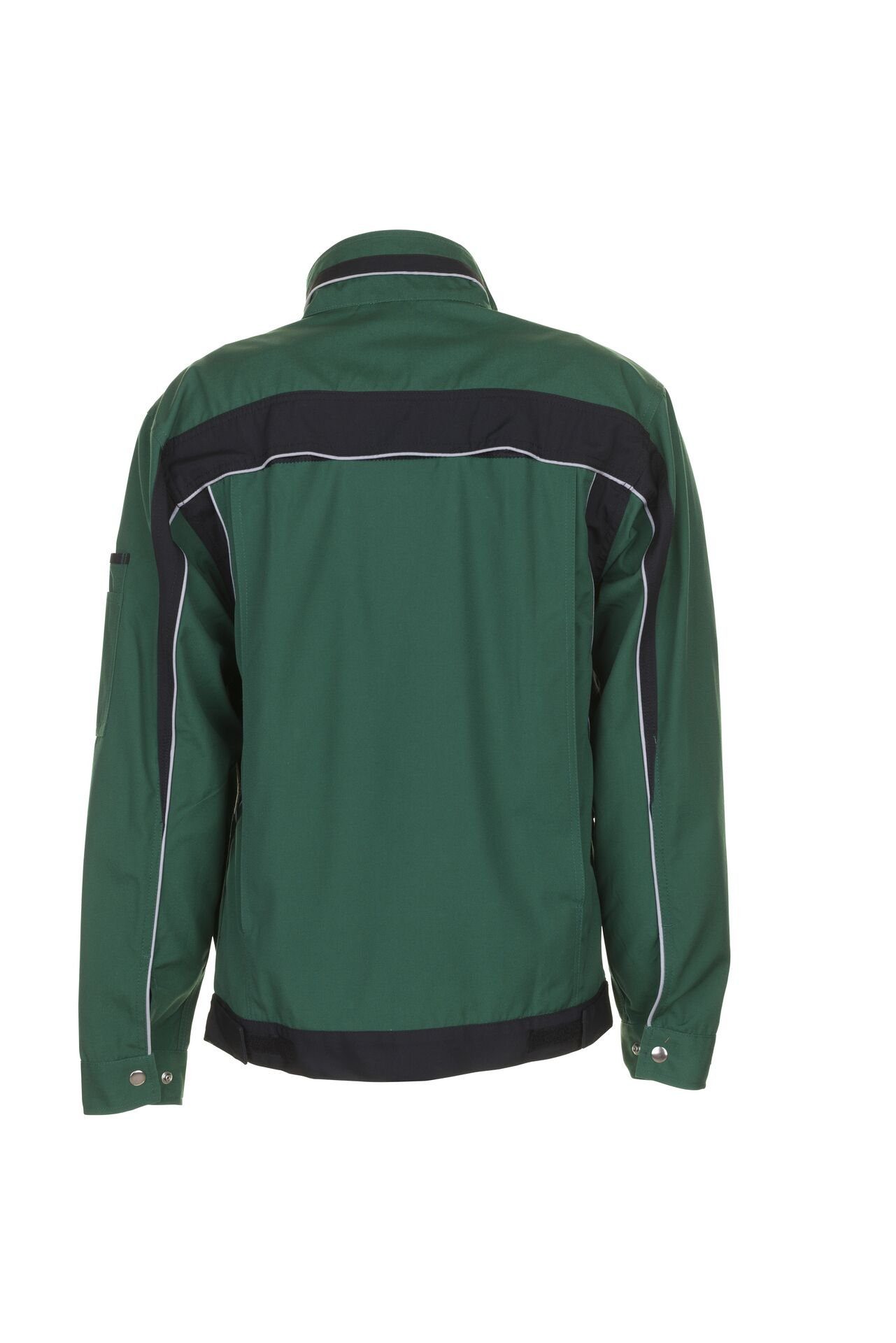 Leib Wächter Flex-Line Herren Arbeitsjacke – Bundjacke Mit Reflektoren, Grün/Schwarz, Größe 2XL