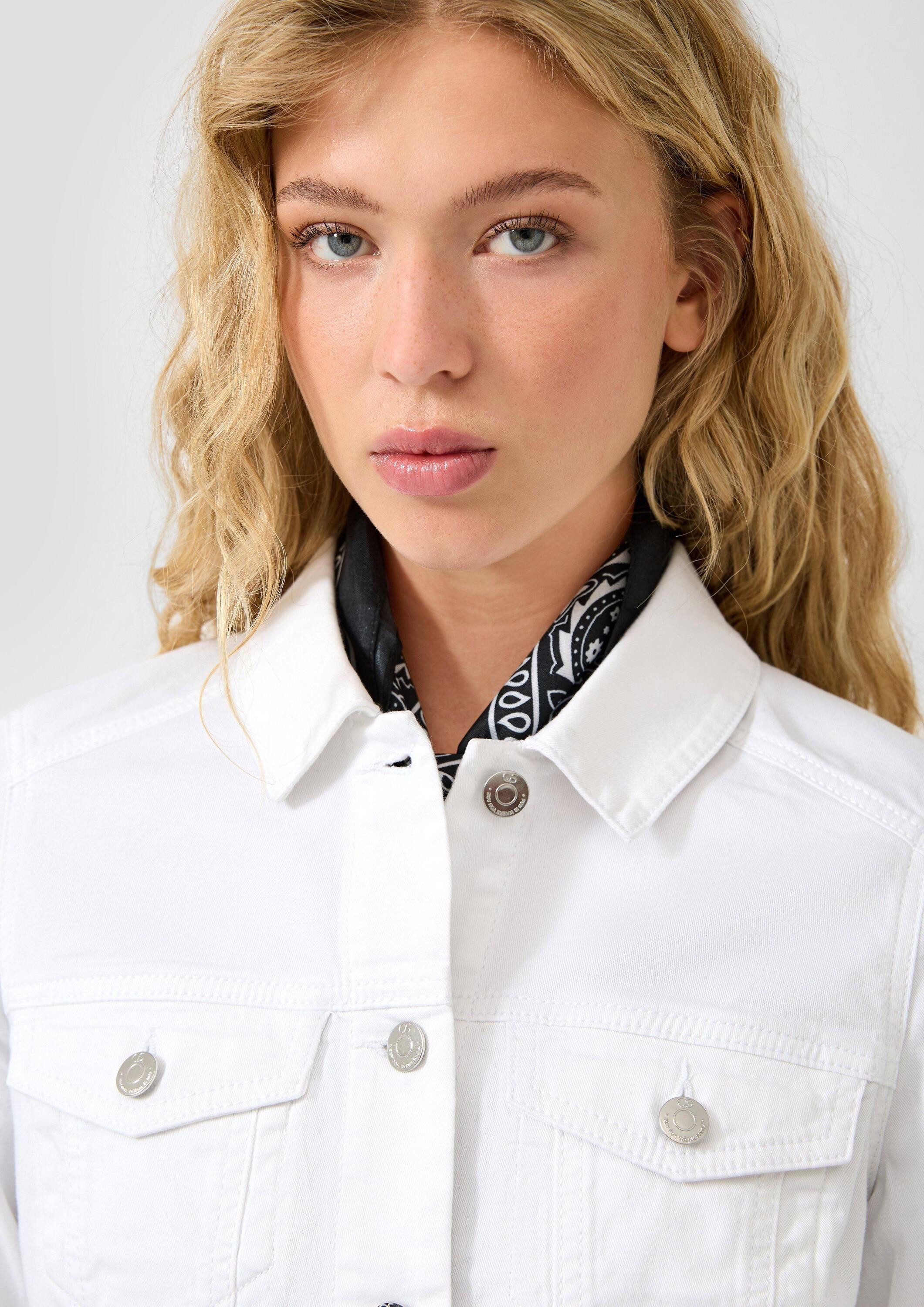 QS Funktionsjacke Indoor-Jacke Colourdenim-Jacke