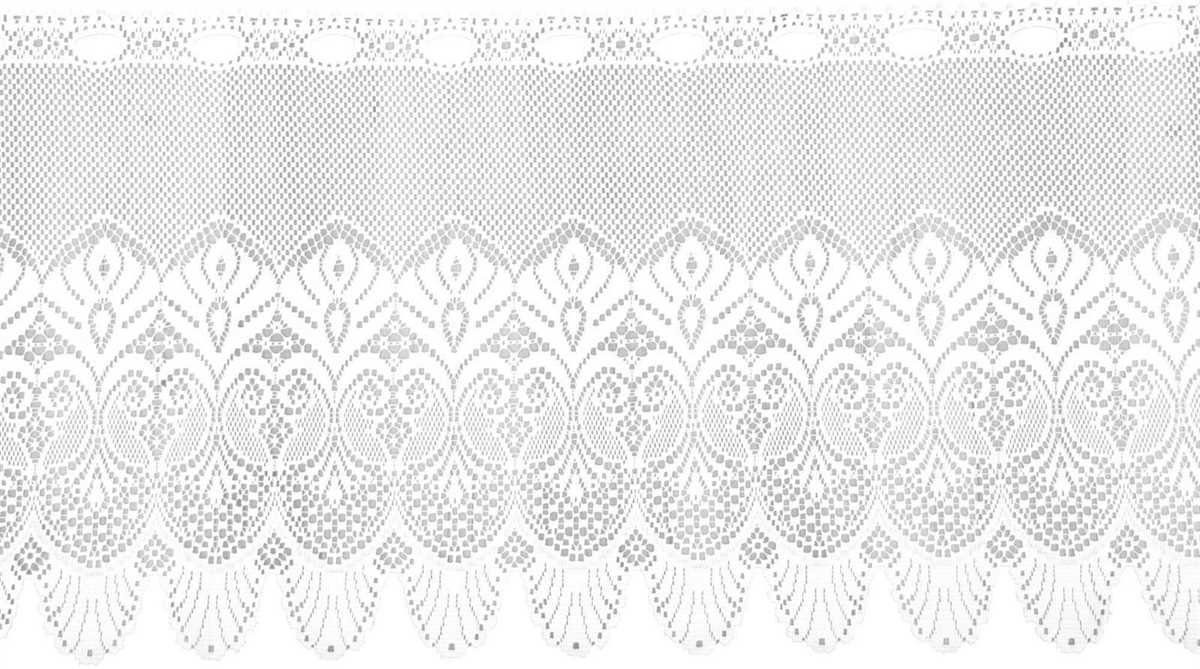 Arsvita Vorhang (1 St), Stangendurchzug, halbtransparent, Bistrogardine in Spitzenoptik, 160cm x 45cm mit Stangendurchzug