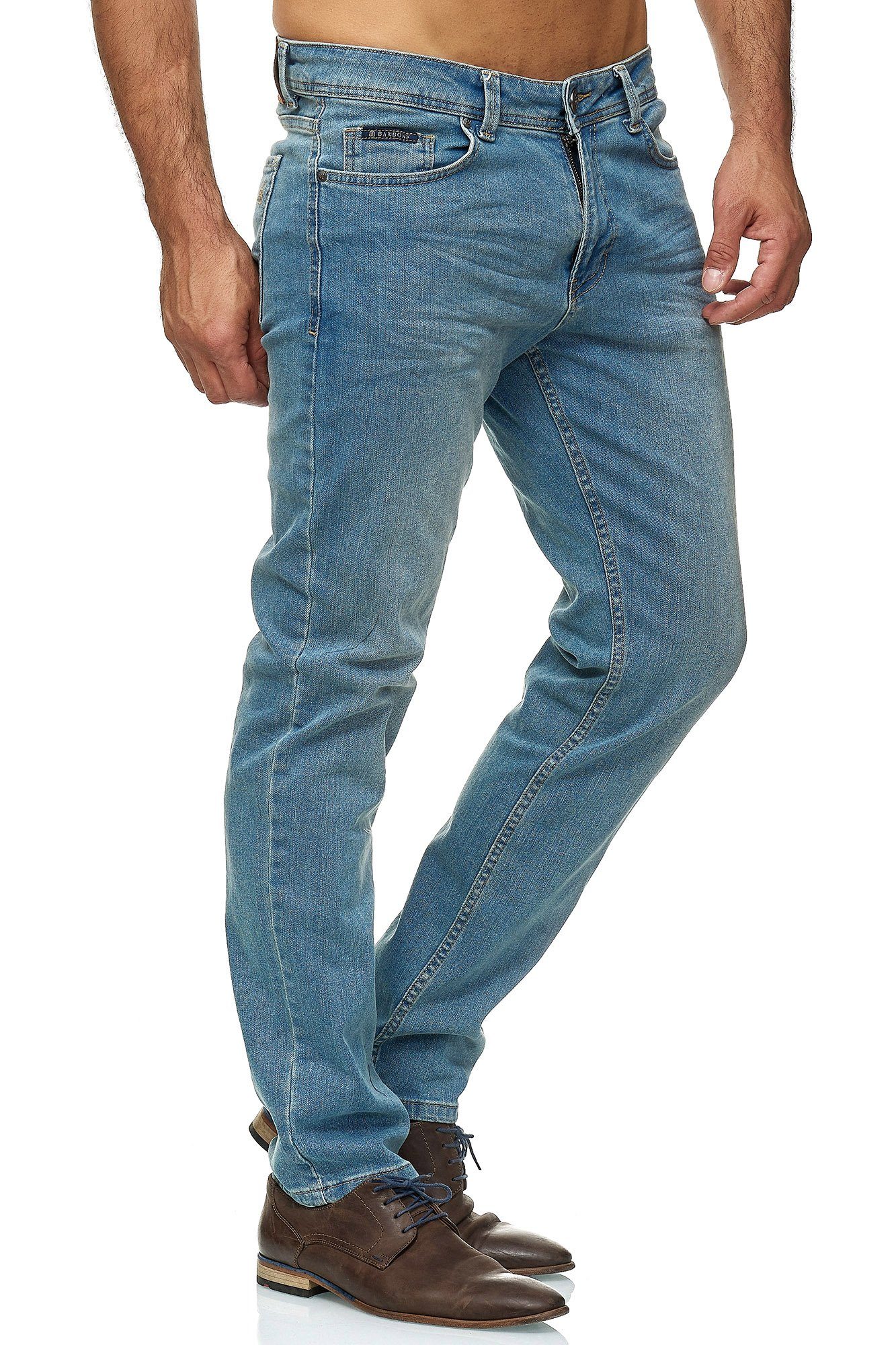 05-Hellblau Regular 5-Pocket-Jeans Design Herren 5-Pocket Fit BARBONS