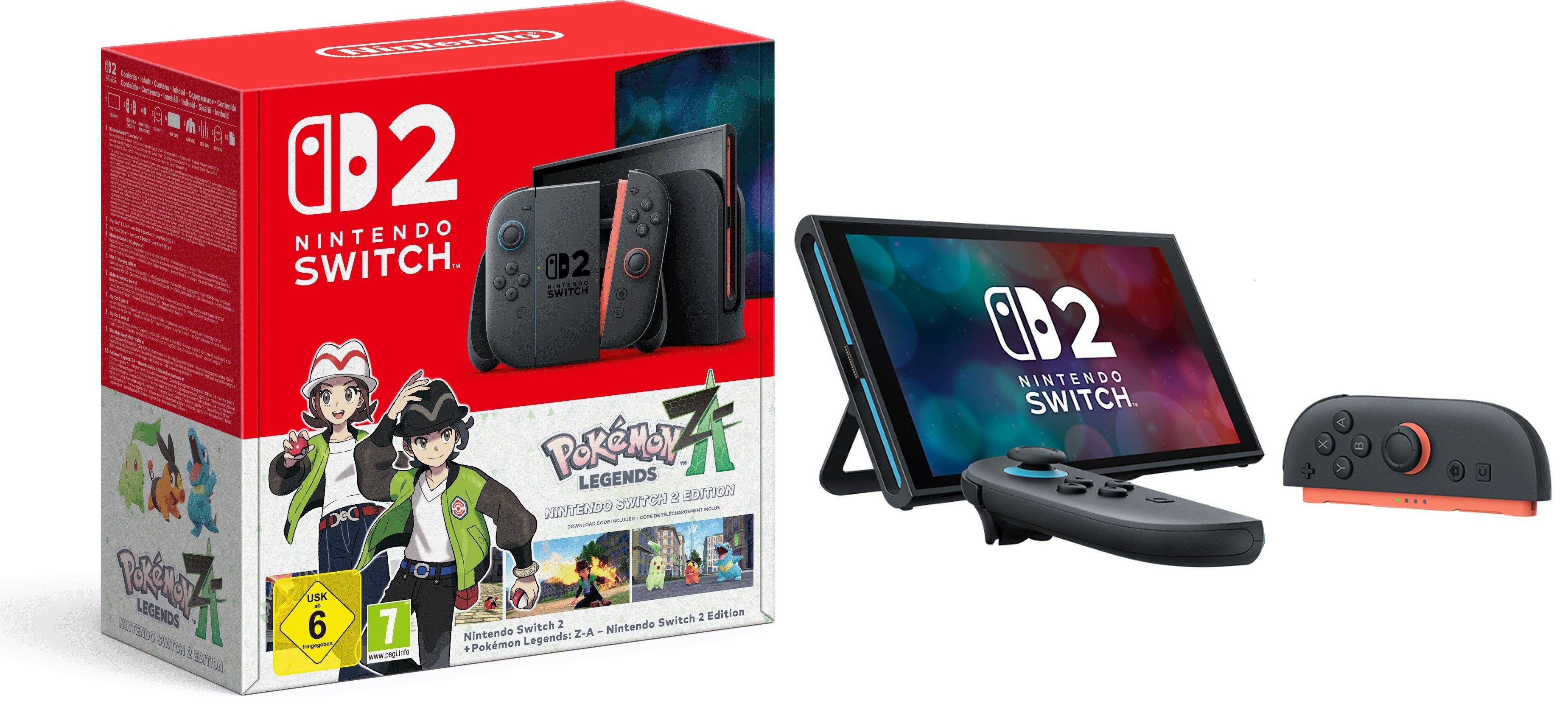 Nintendo Switch 2 Nintendo switch 2 Konsole Bundle mit Pokemon-Legenden Z-A (Code)