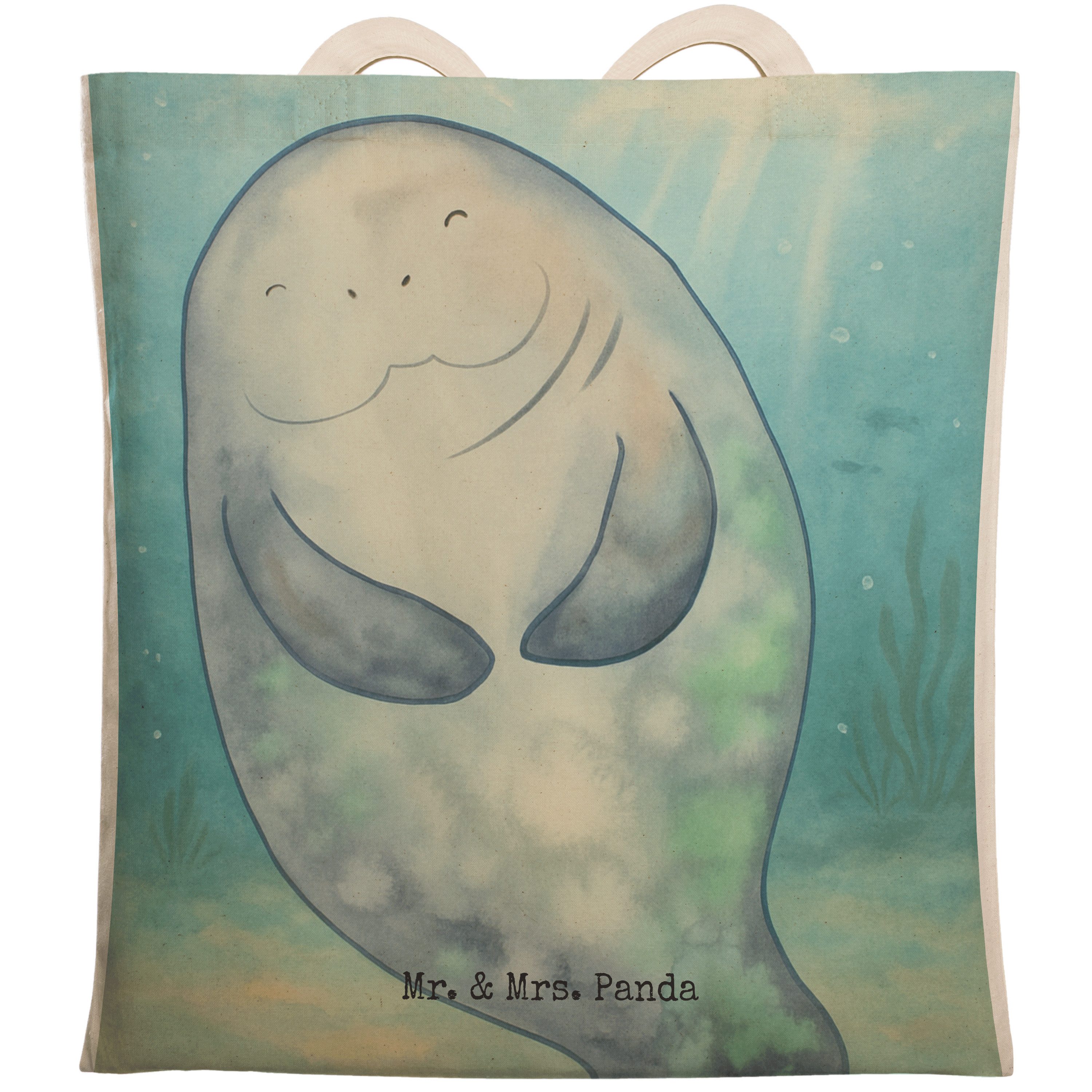 Tragetasche Seekuh Happy Design, Beuteltasche, Weiß, Beutel Tasche, Liebeskummer
