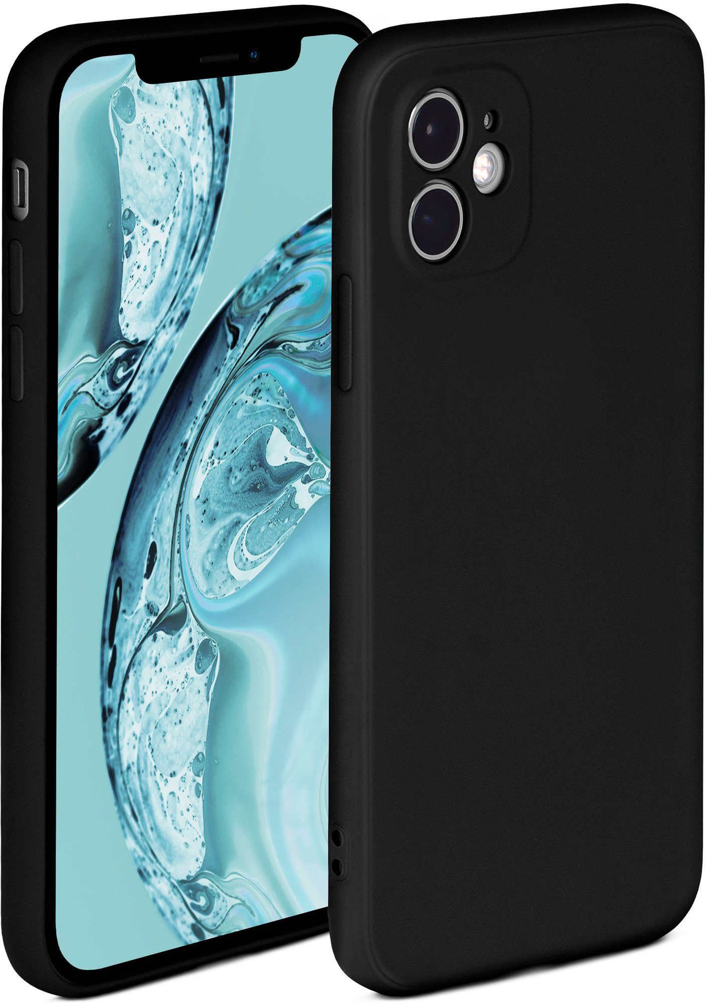 ONEFLOW Handyhülle ONEFLOW® Soft Case für Apple iPhone 12, Hülle aus Silikon, Back Cover mit Kameraschutz, weiche Silikonhülle