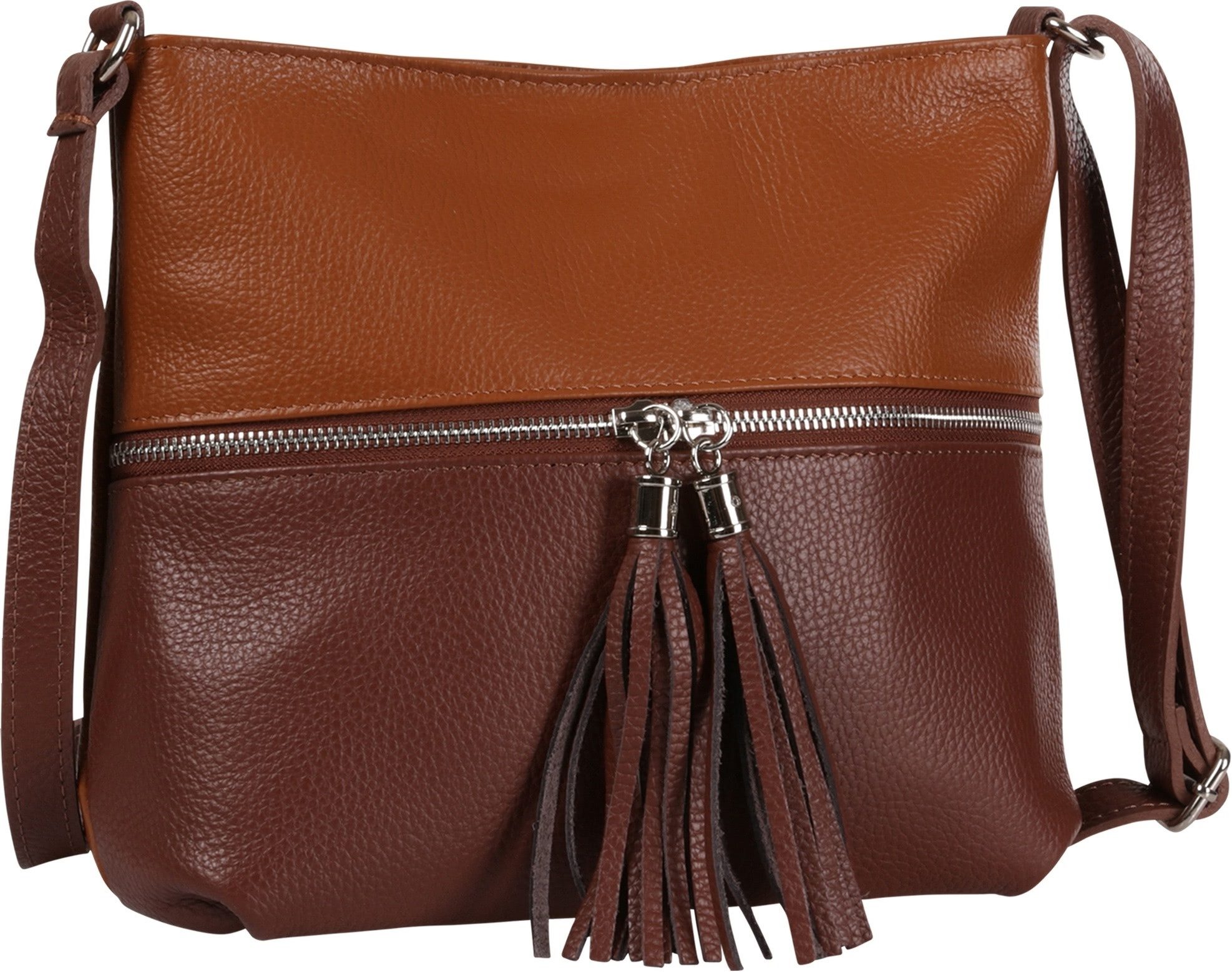 Umhängetasche Toscanto Tasche hellbraun, braun