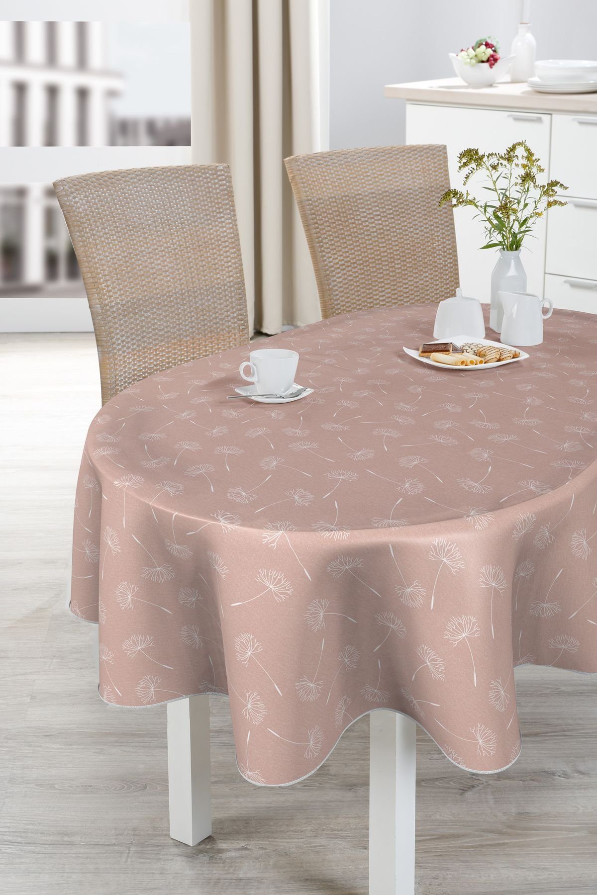 Beautex Tischdecke Wachstuch Tischdecke abwischbar rutschfest mit Paspelband Eckig Rund (1-tlg)