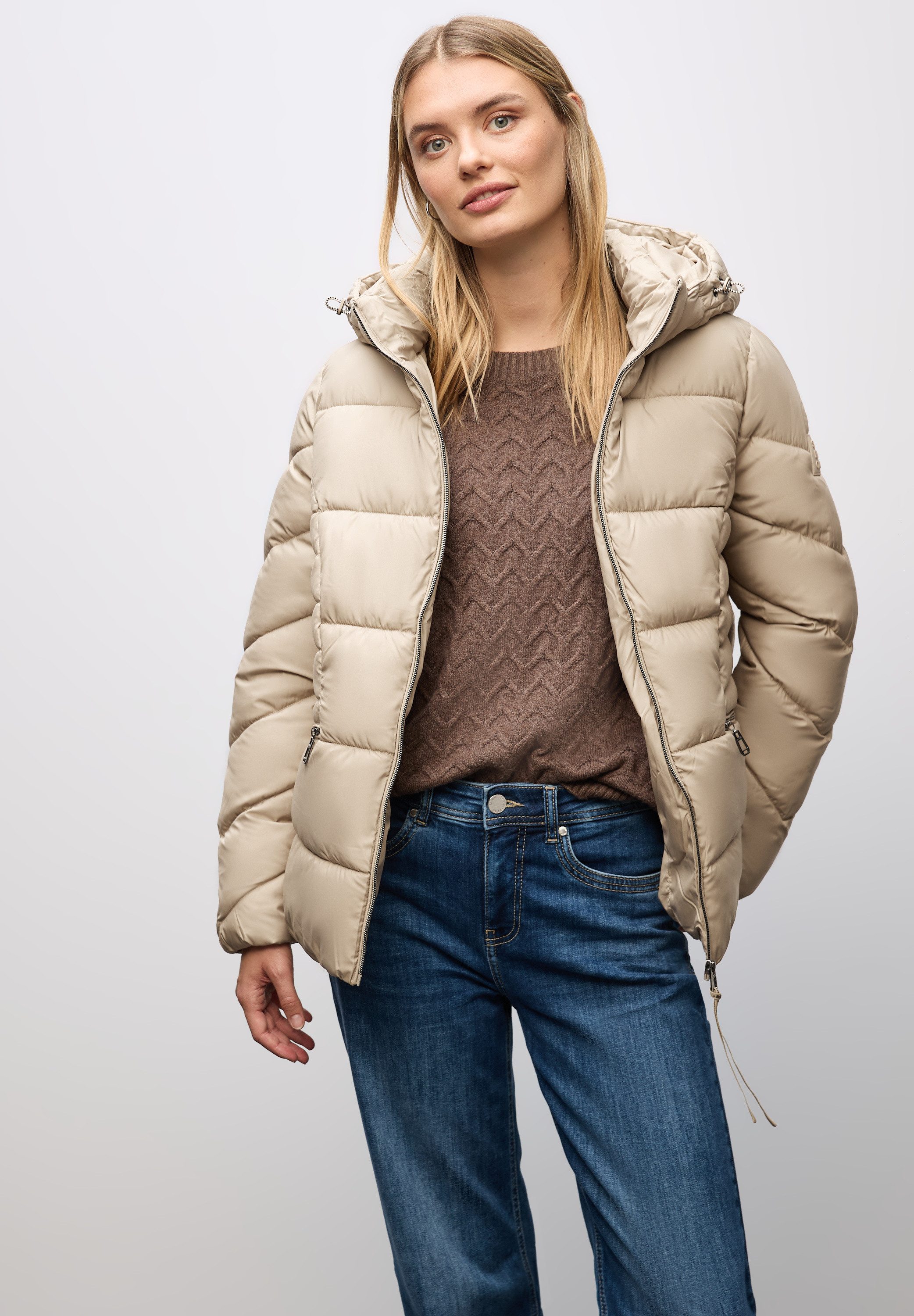 STREET ONE Steppjacke mit Kapuze günstig online kaufen