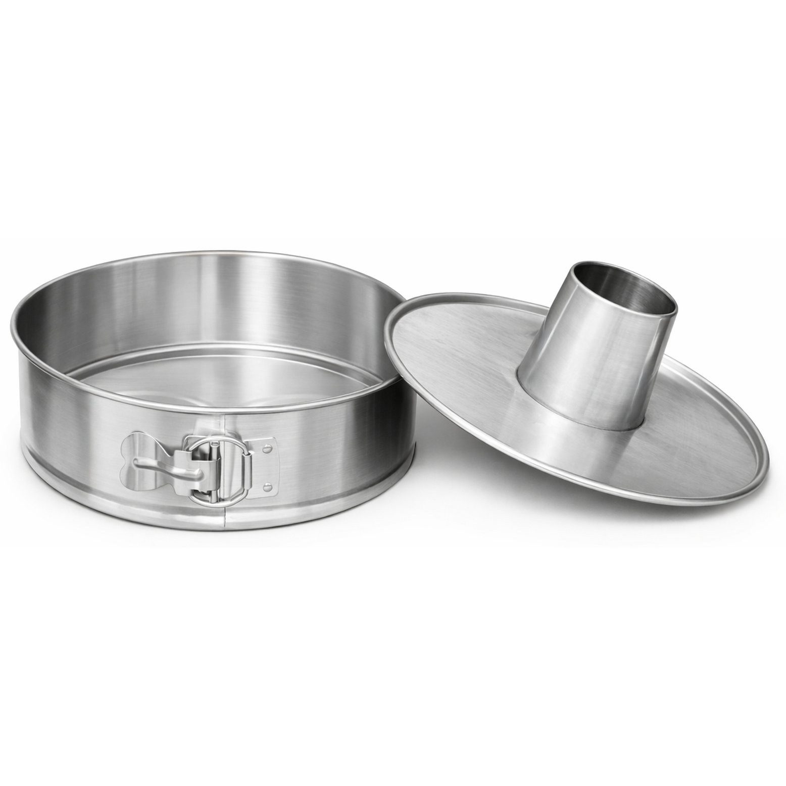 immer Springform Kuchenform Edelstahl Backform unbeschichtet PFAS-frei 25 cm, (3-tlg)