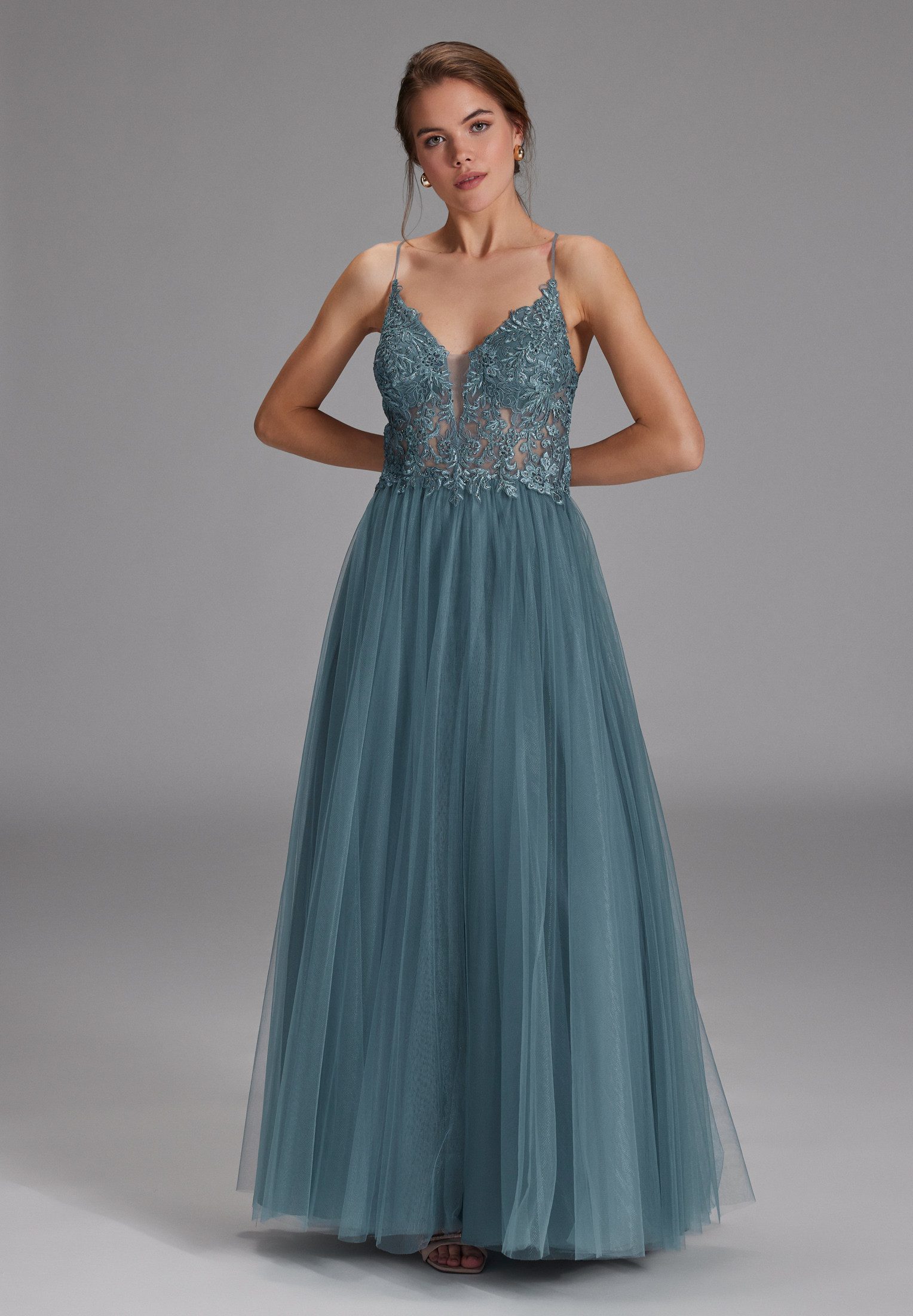 Hey Kyla Abendkleid - Tüll-Abendkleid mit Spitzenstickerei A-Linie