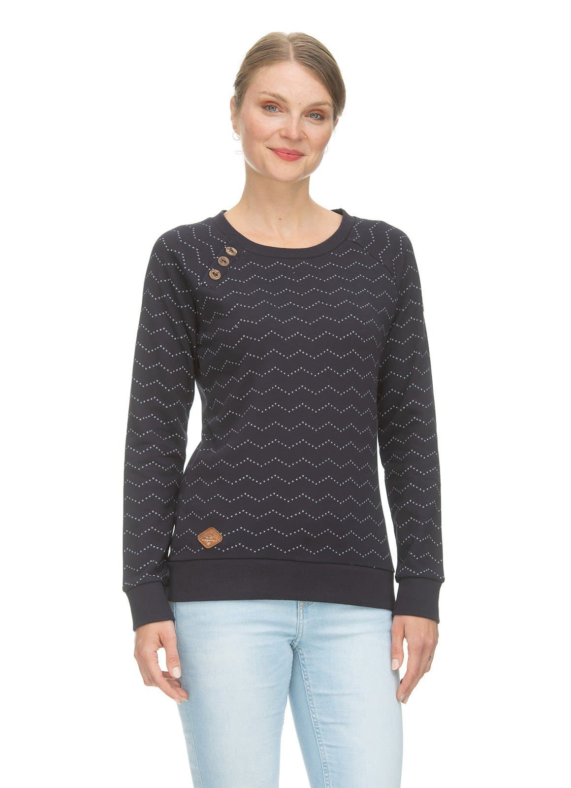 Zig Zag Ragwear Damen Darria Fleecepullover Ragwear Navy W Sweater