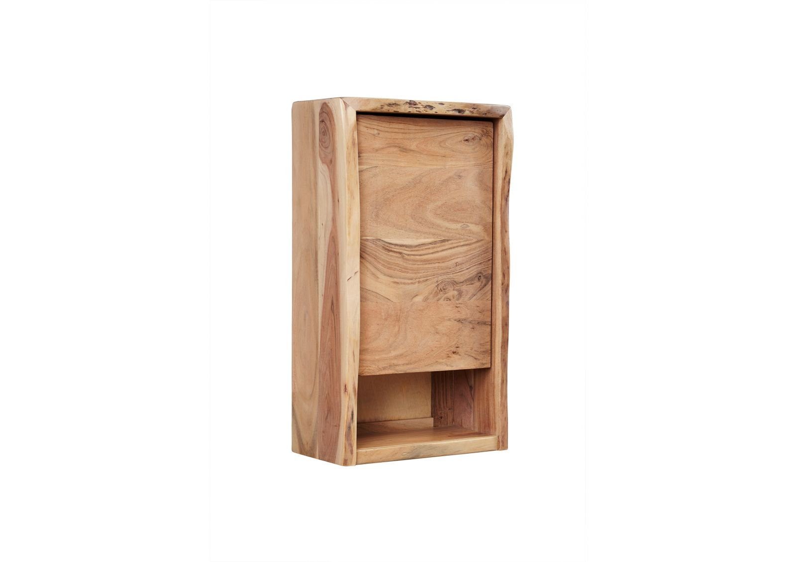 Massivmoebel24 Dreh-/Schwebetürenschrank (Hängeschrank Akazie 40x20x70 natur lackiert PURE ACACIA #612) Hängeschrank Akazie 40x20x70 natur lackiert PURE ACACIA #612