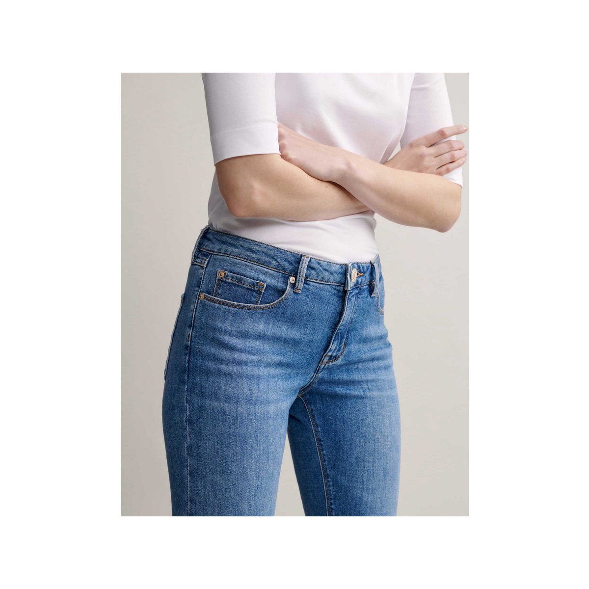 OPUS (1-tlg) blau Skinny-fit-Jeans